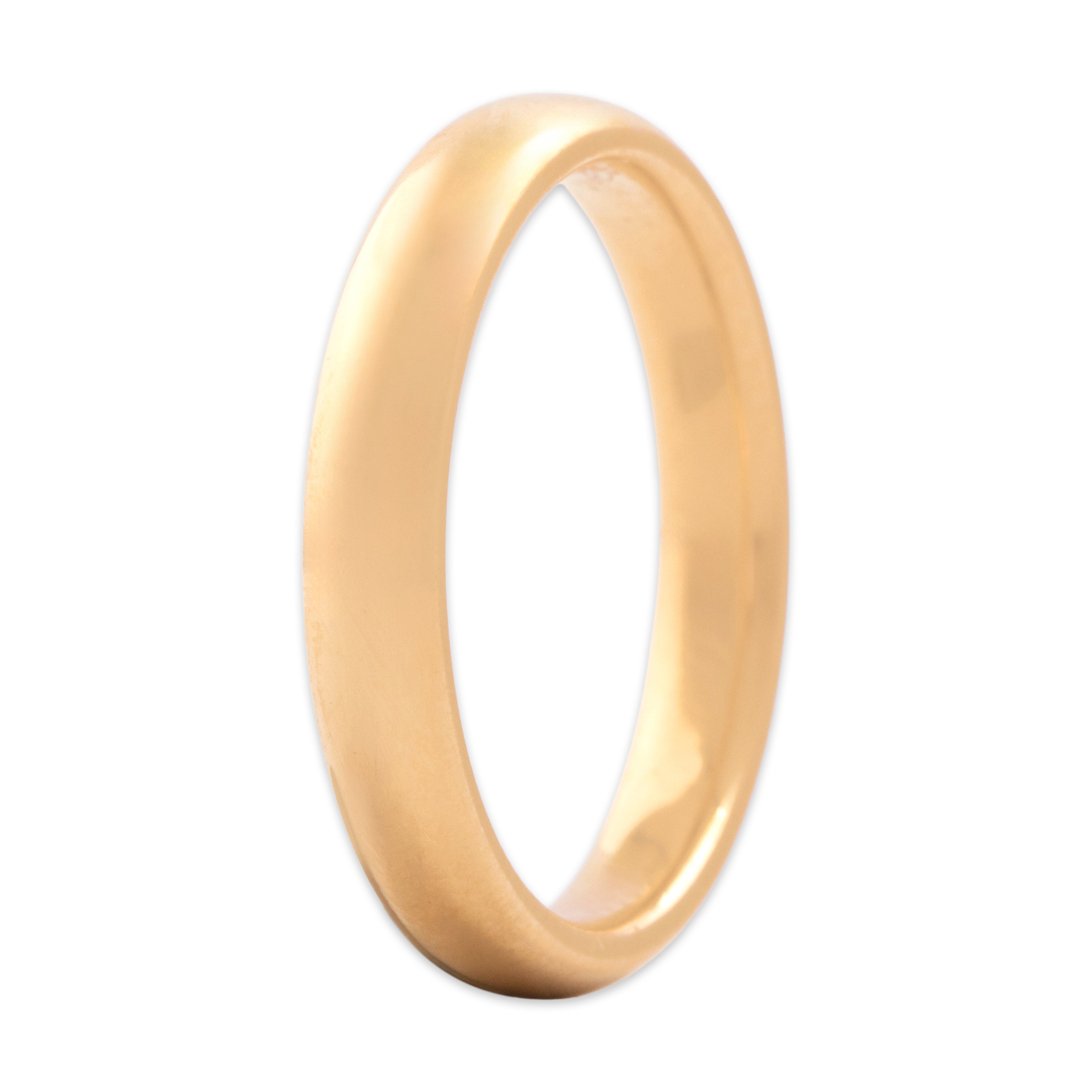 Vintage Tiffany & Co. 18k Yellow Gold Classic Sleek Rounded Band Ring - Overall view