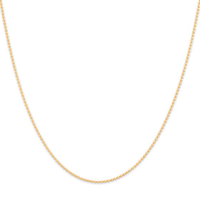 Vintage 14k Yellow Gold 1mm Sleek Ball Chain 18.25"
