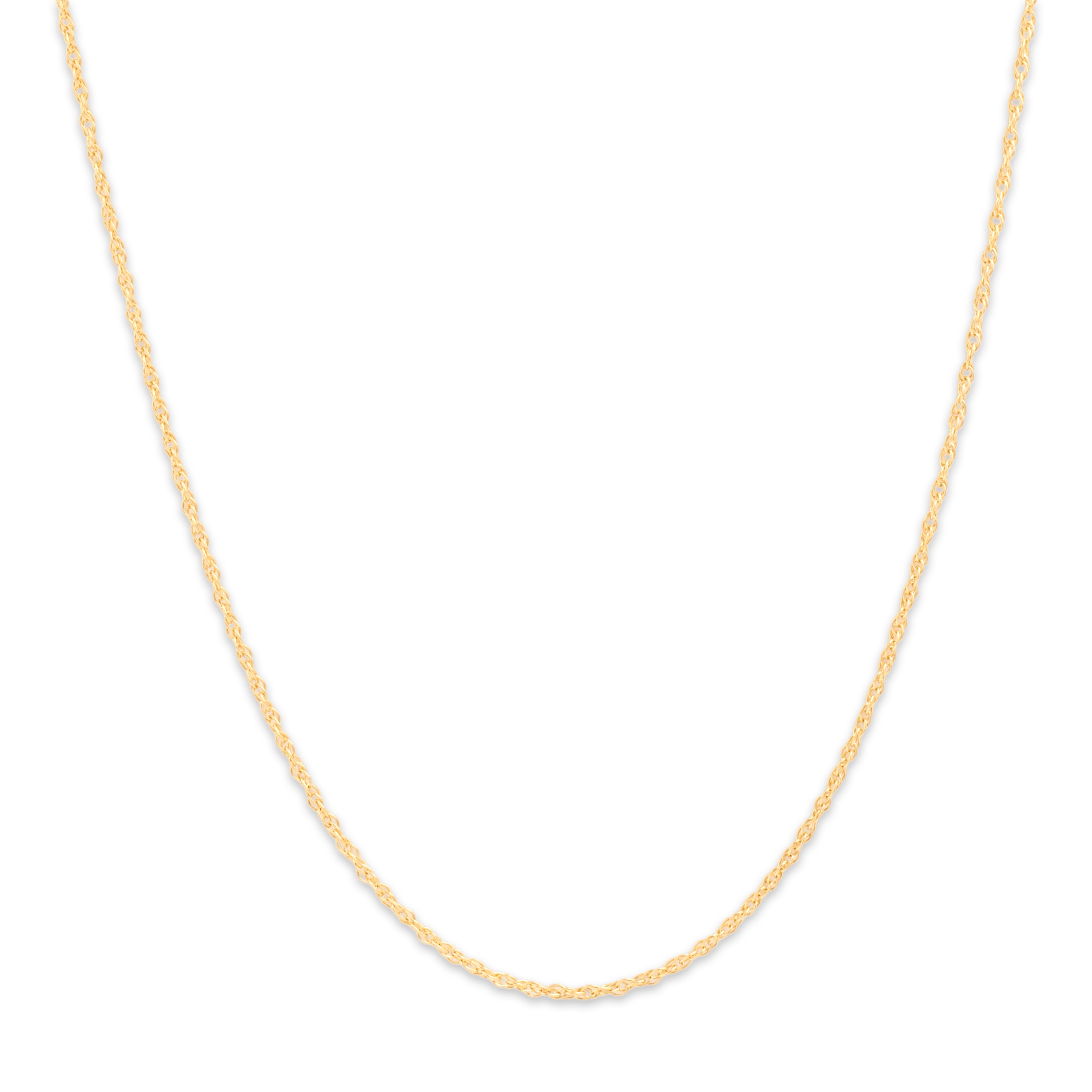 Vintage 14k Yellow Gold 1.4mm Dainty Twisting Rope Chain - detail view #1