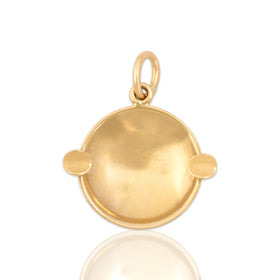 Vintage Lightweight 14k Yellow Gold Ashtray Charm / Pendant