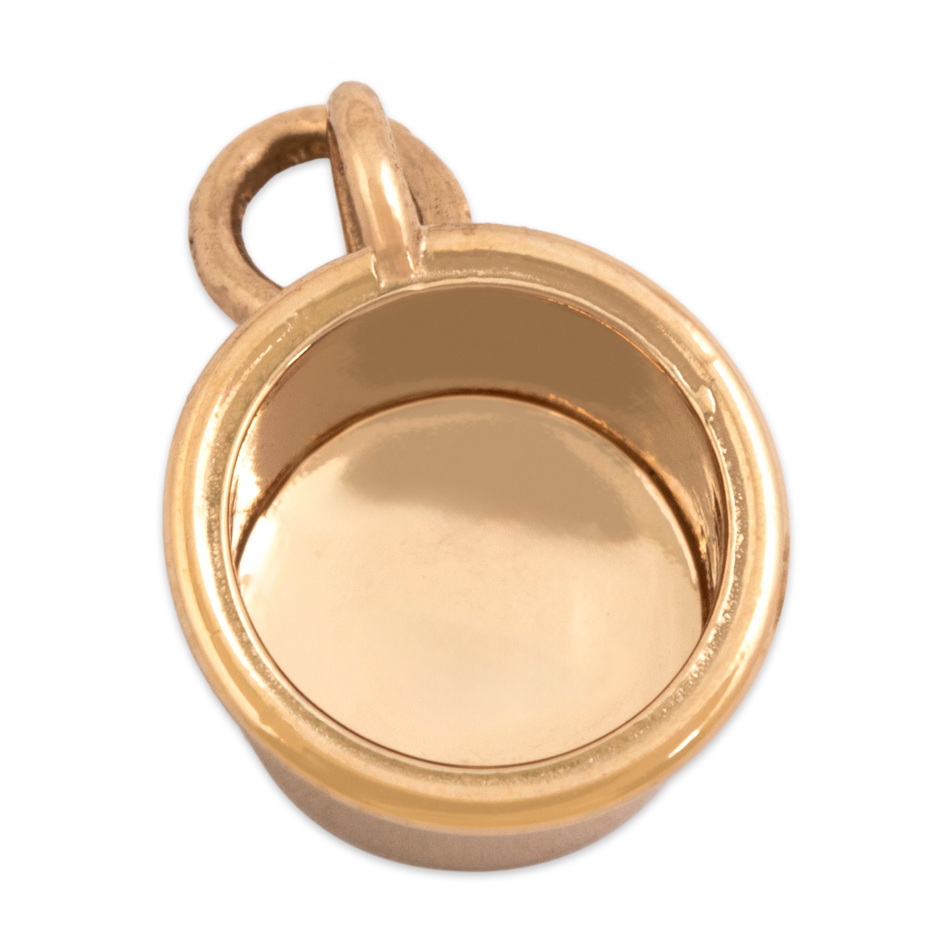 Vintage 14k Yellow Gold Adorable Baby Cup Charm / Pendant- detail view #1