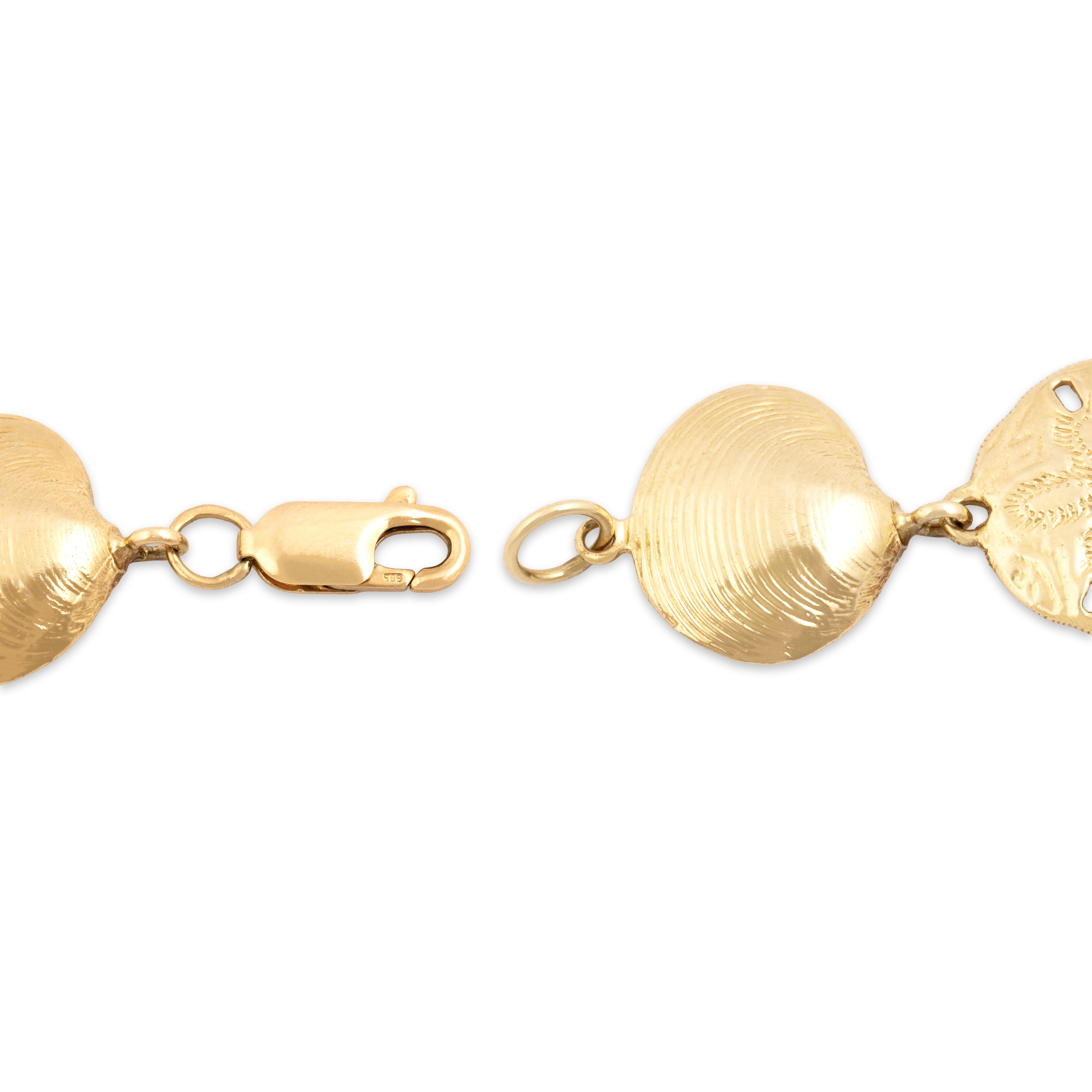Vintage 14k Yellow Gold Chic Coastal Bracelet 6.75