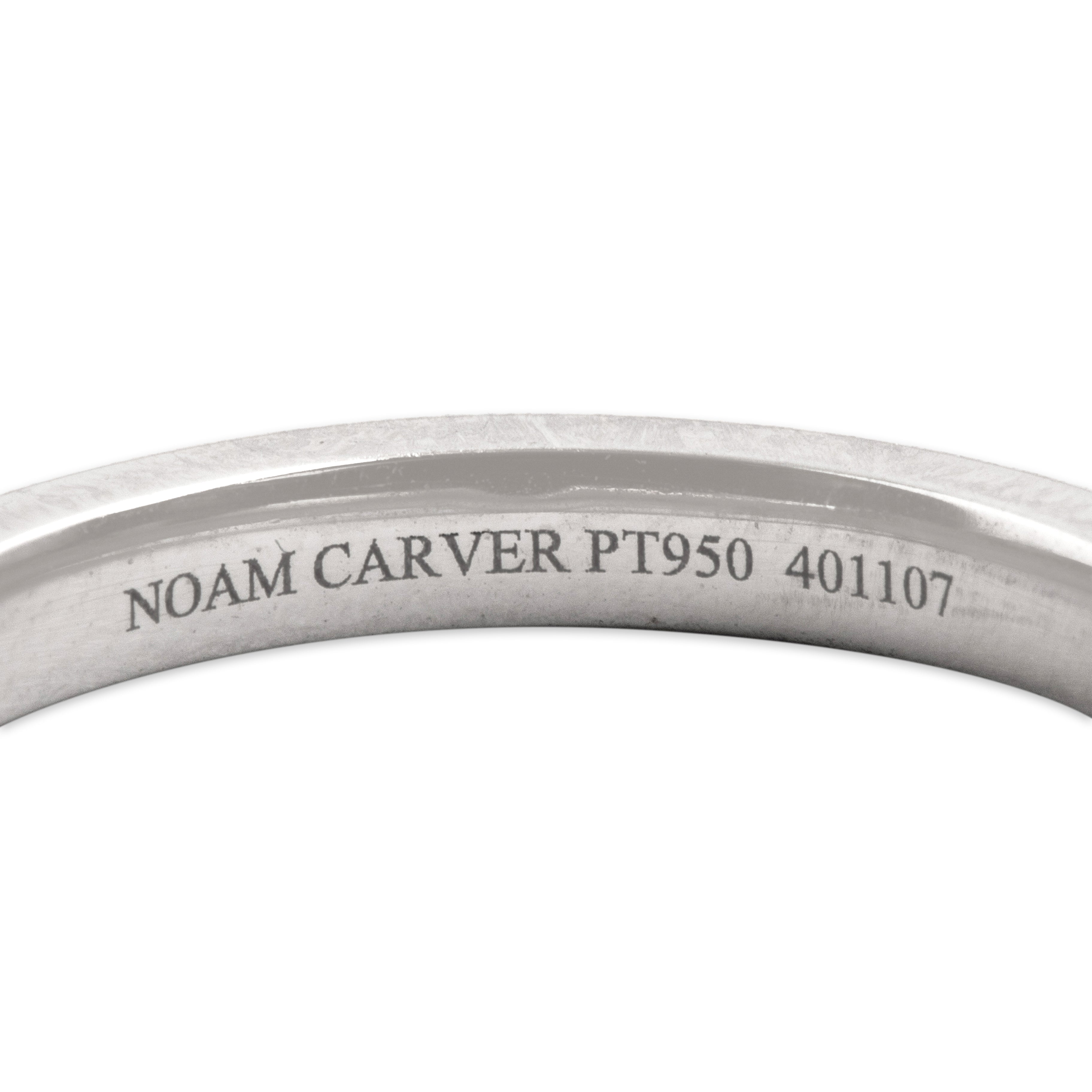 Estate Platinum Diamond Dazzling Swoop Band Ring - Hallmark view