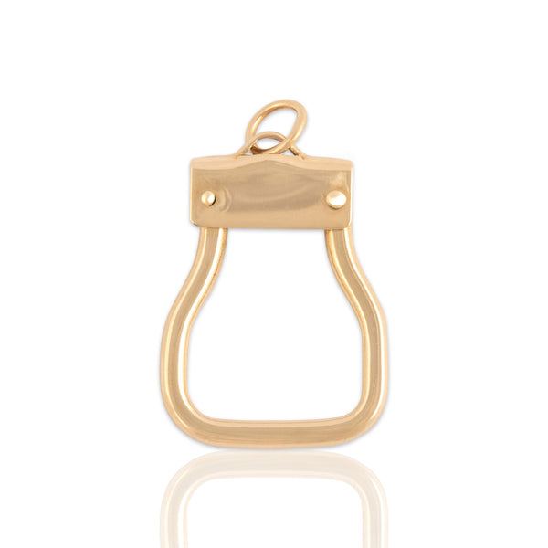 Vintage 14k Yellow Gold Fantastic Functional Charm Clip Pendant