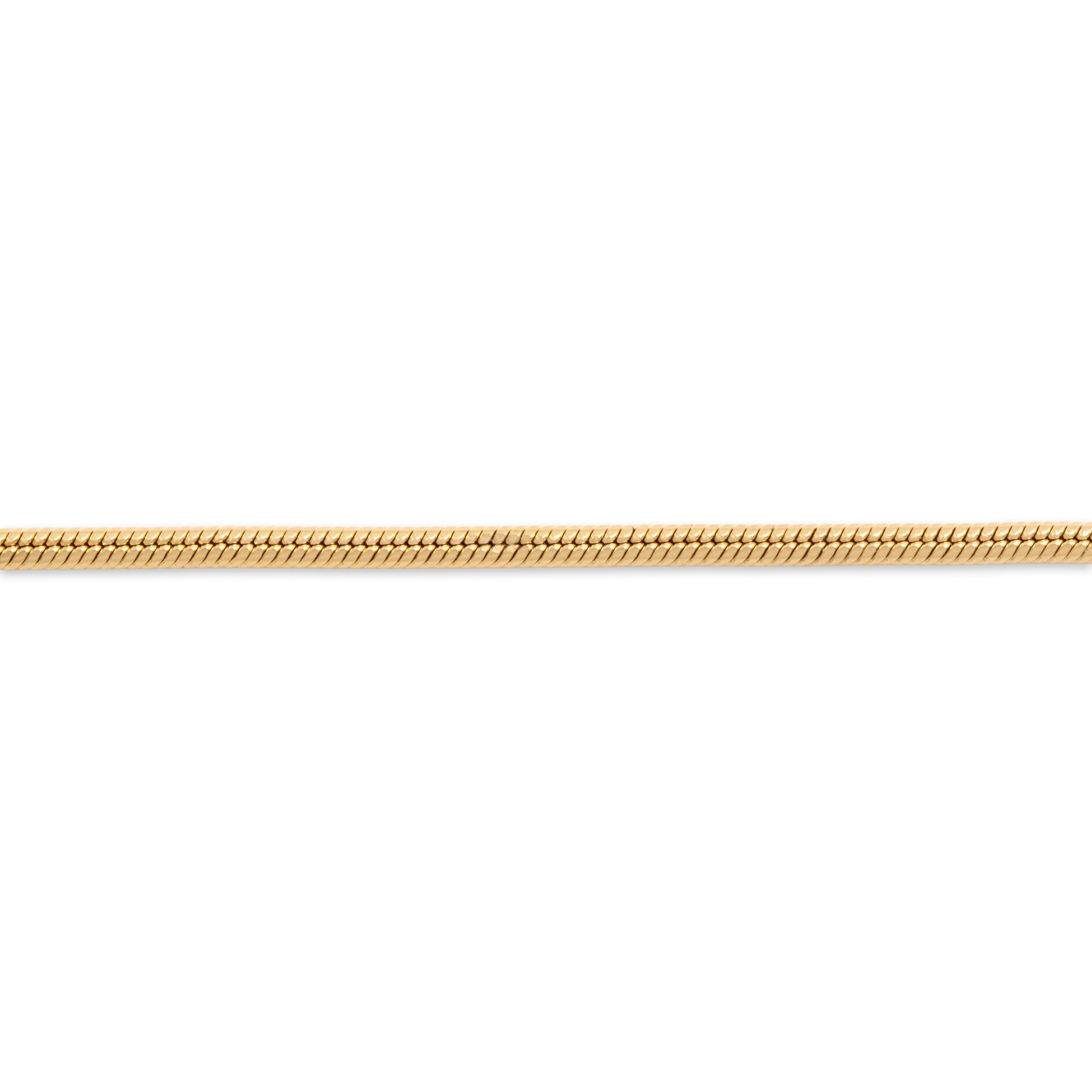 Vintage 14k Yellow Gold Sinuous Rounded Snake Bracelet - detail view #1
