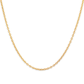 Vintage 10k Yellow Gold 1.8mm Everyday Cable Chain 19"