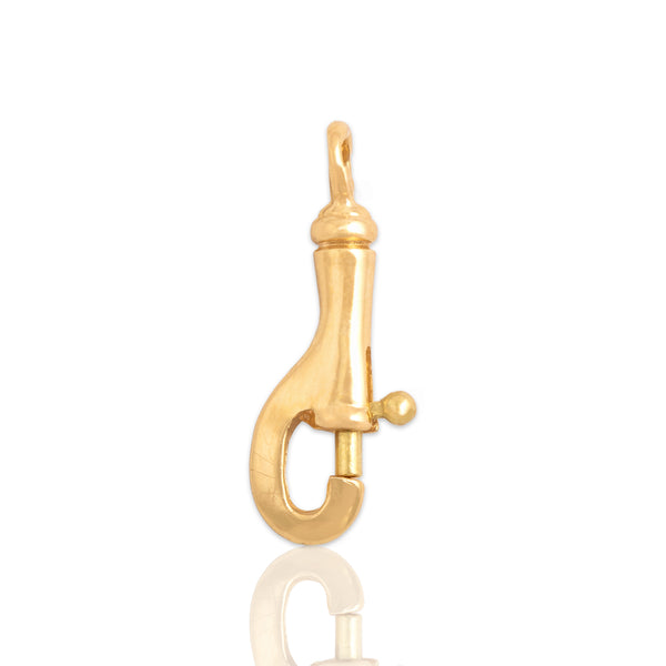 Vintage French 18k Yellow Gold Adorable Charm Clip Charm / Pendant