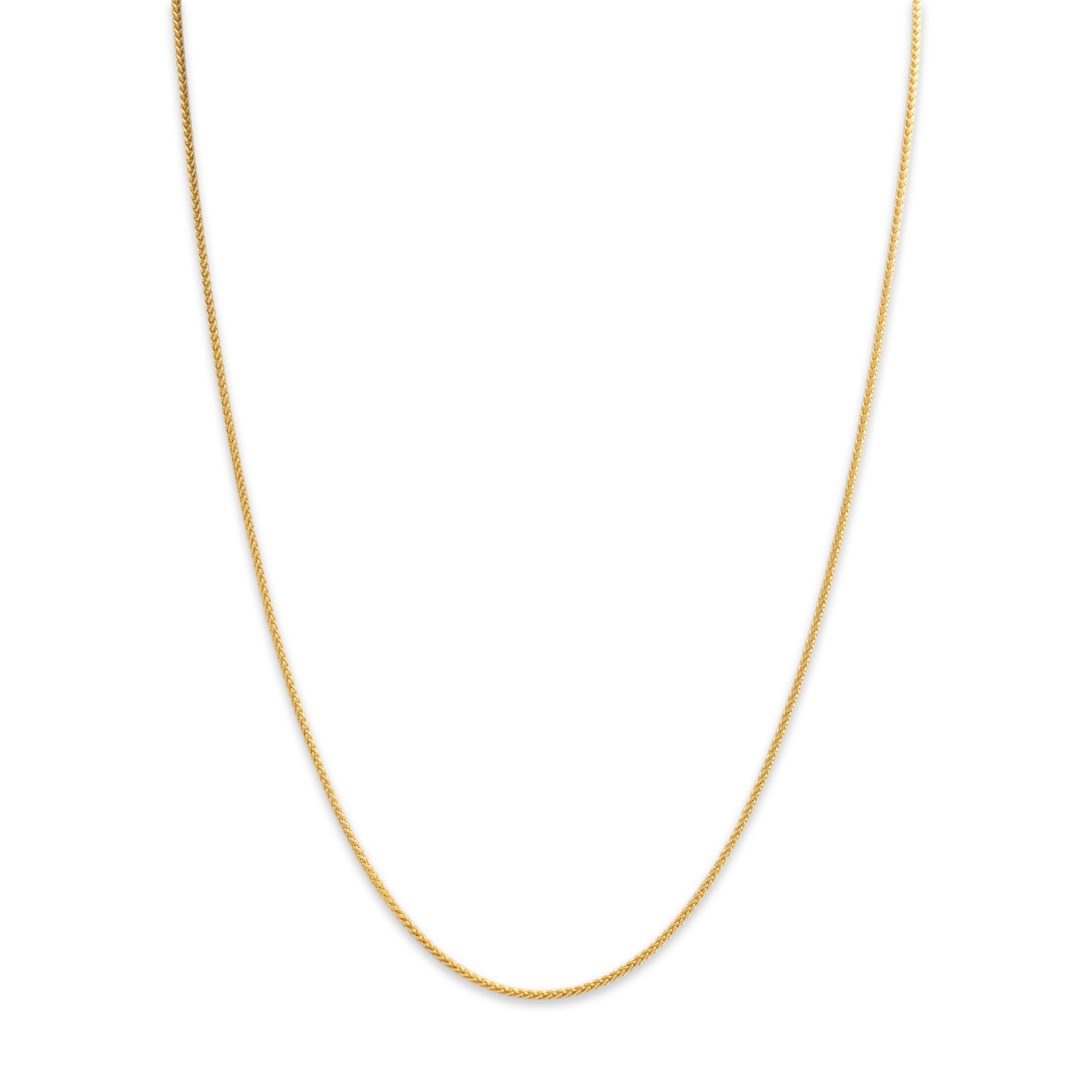 Vintage 14k Yellow Gold 1.2mm Wheat Chain - detail view #1