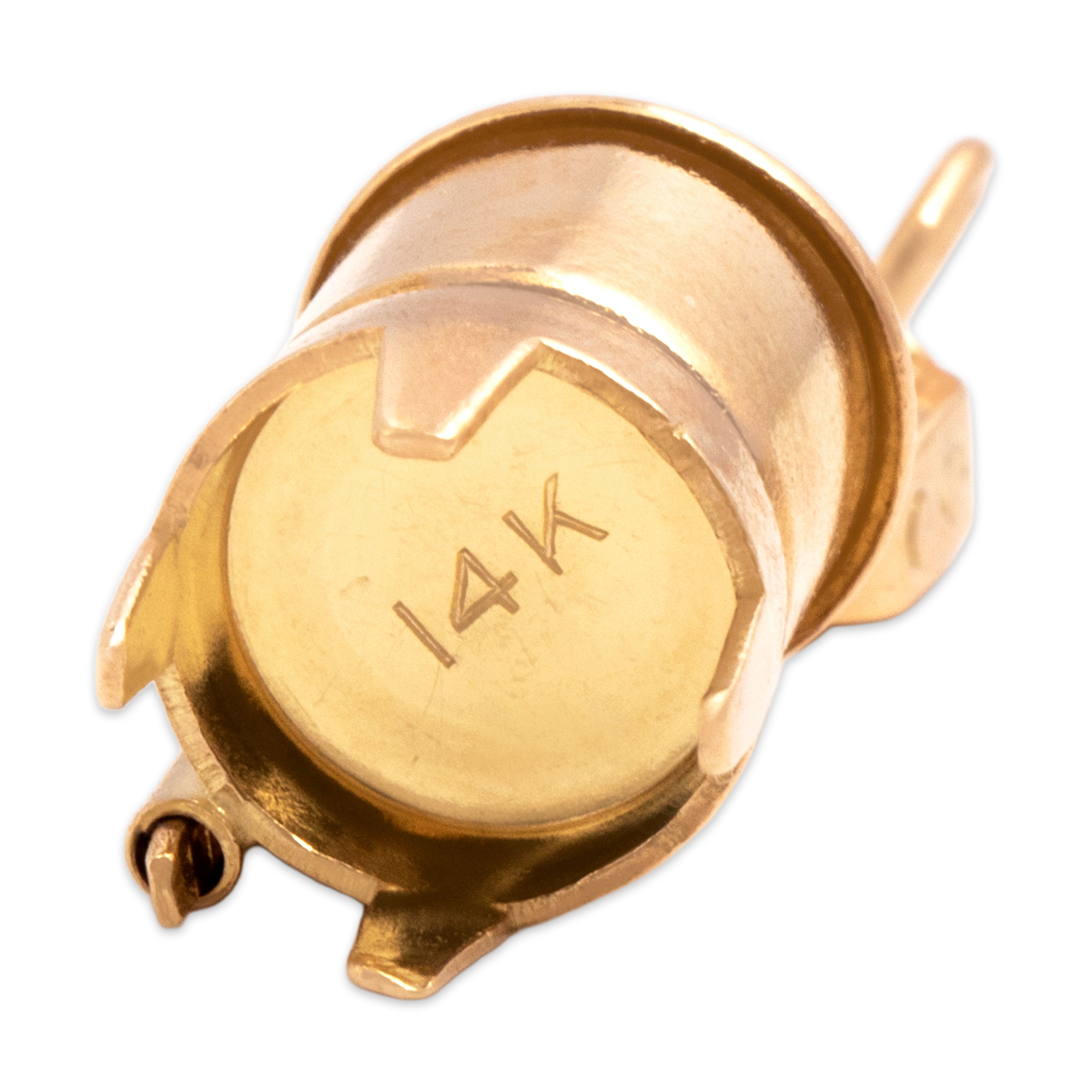 Vintage 14k Yellow Gold Dimensional Articulated Wringer Washing Machine Charm / Pendant - Hallmark view