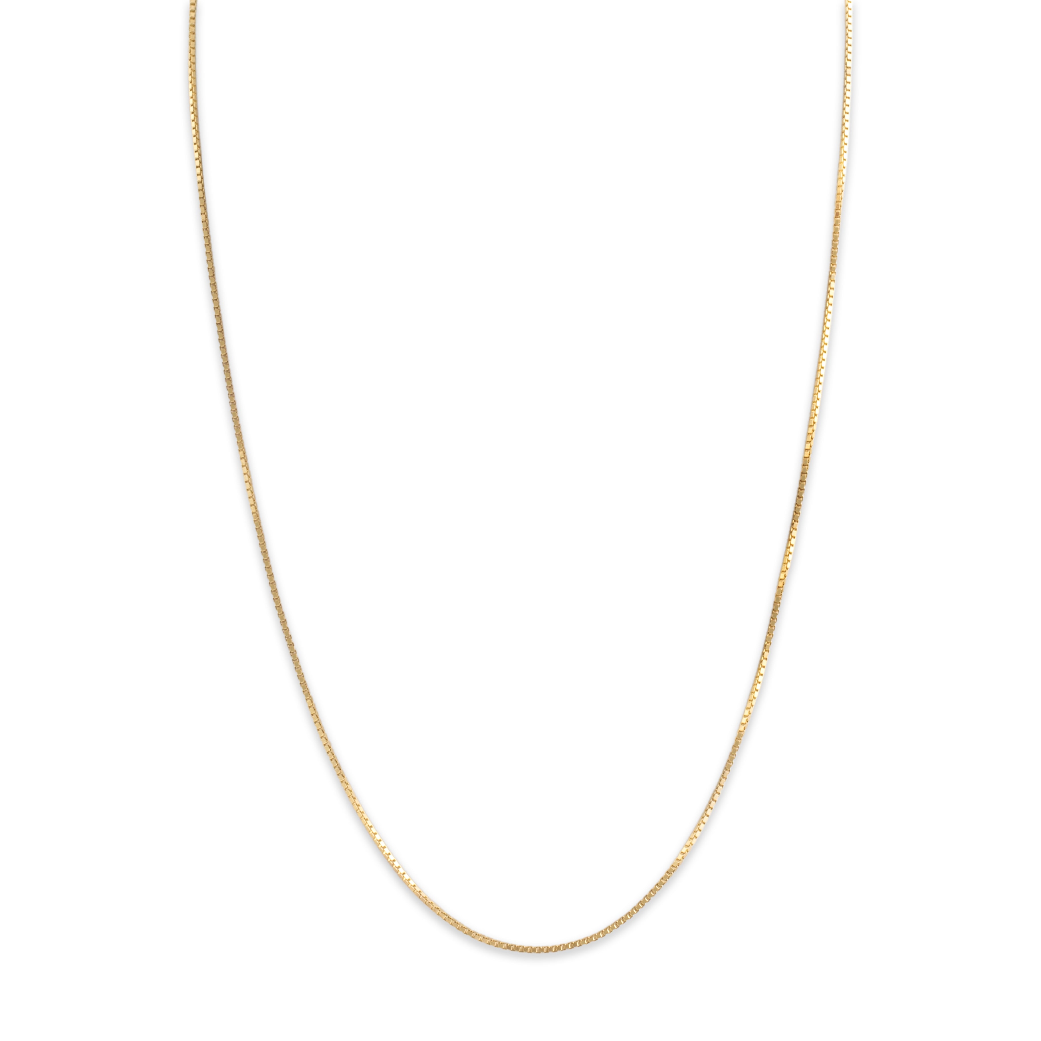 Vintage 14k Yellow Gold 1mm Classic Box Chain - detail view #1