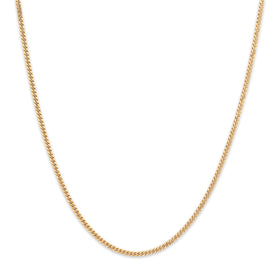 Vintage Italian 18k Yellow Gold 1.8mm Fabulous Curb Chain 20.75"