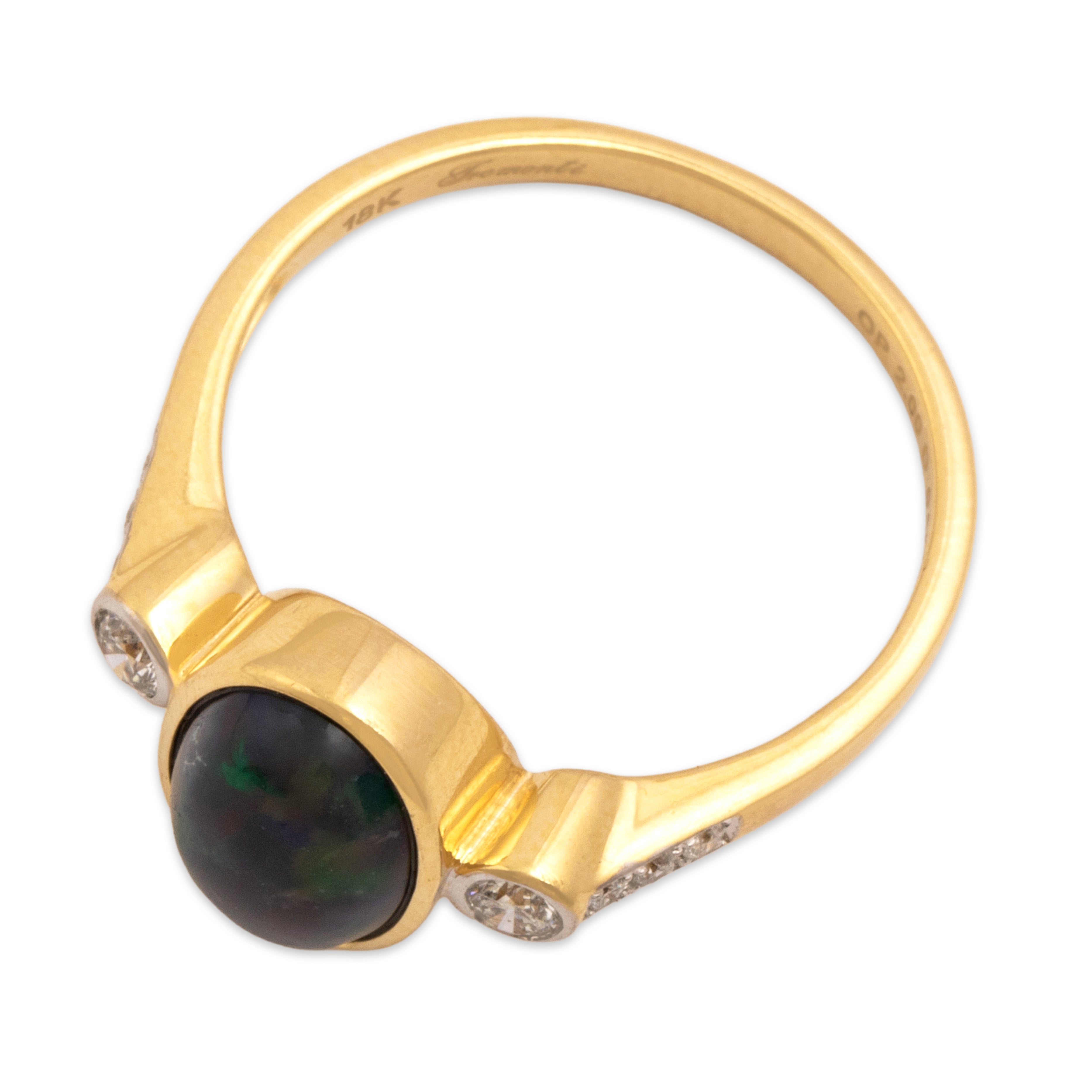 Estate 18k Yellow Gold [Custom Carat] Mesmerizing Flashing Ring - Overall view