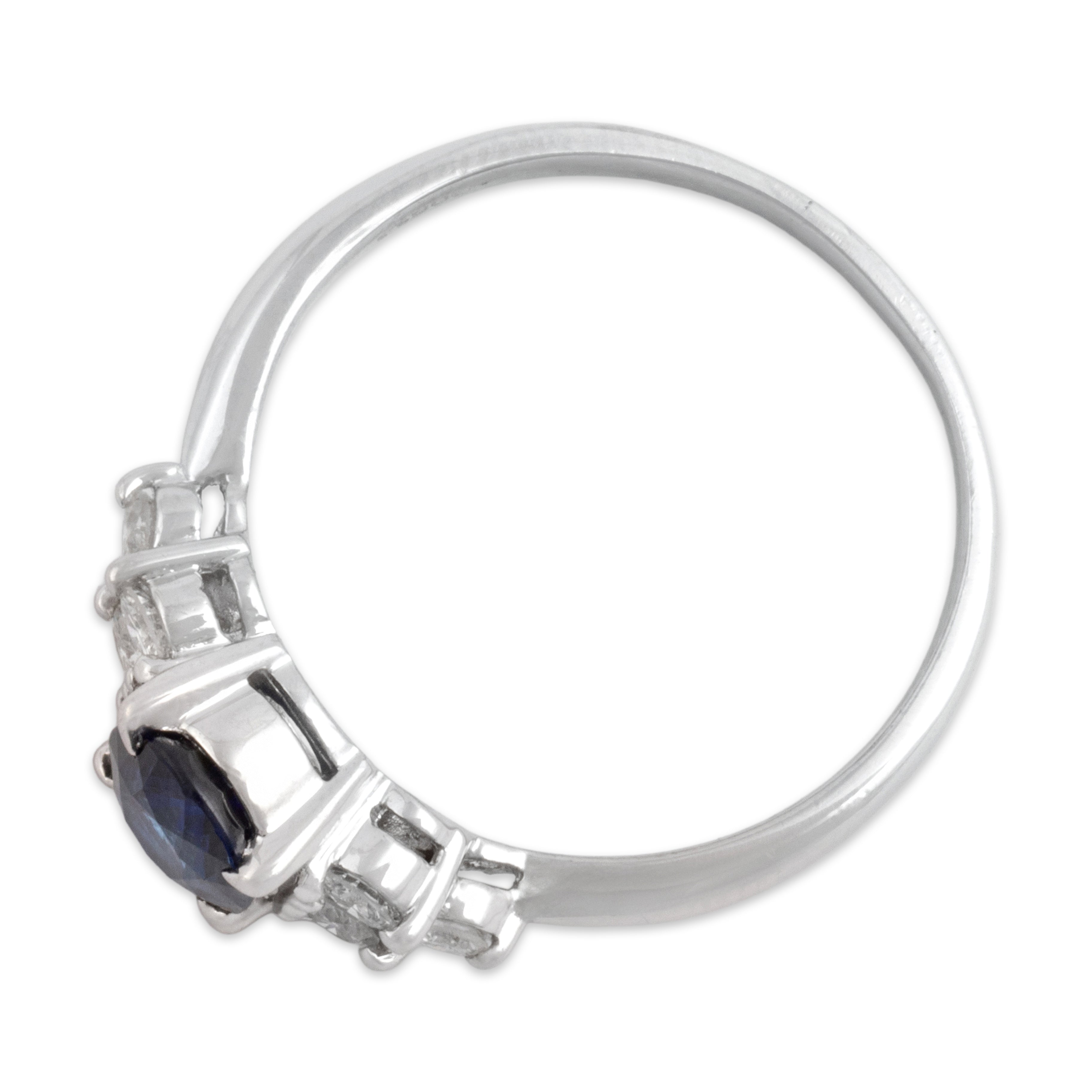 Vintage Platinum [Custom Carat] Fantastic Trio Shoulder Ring - Overall view