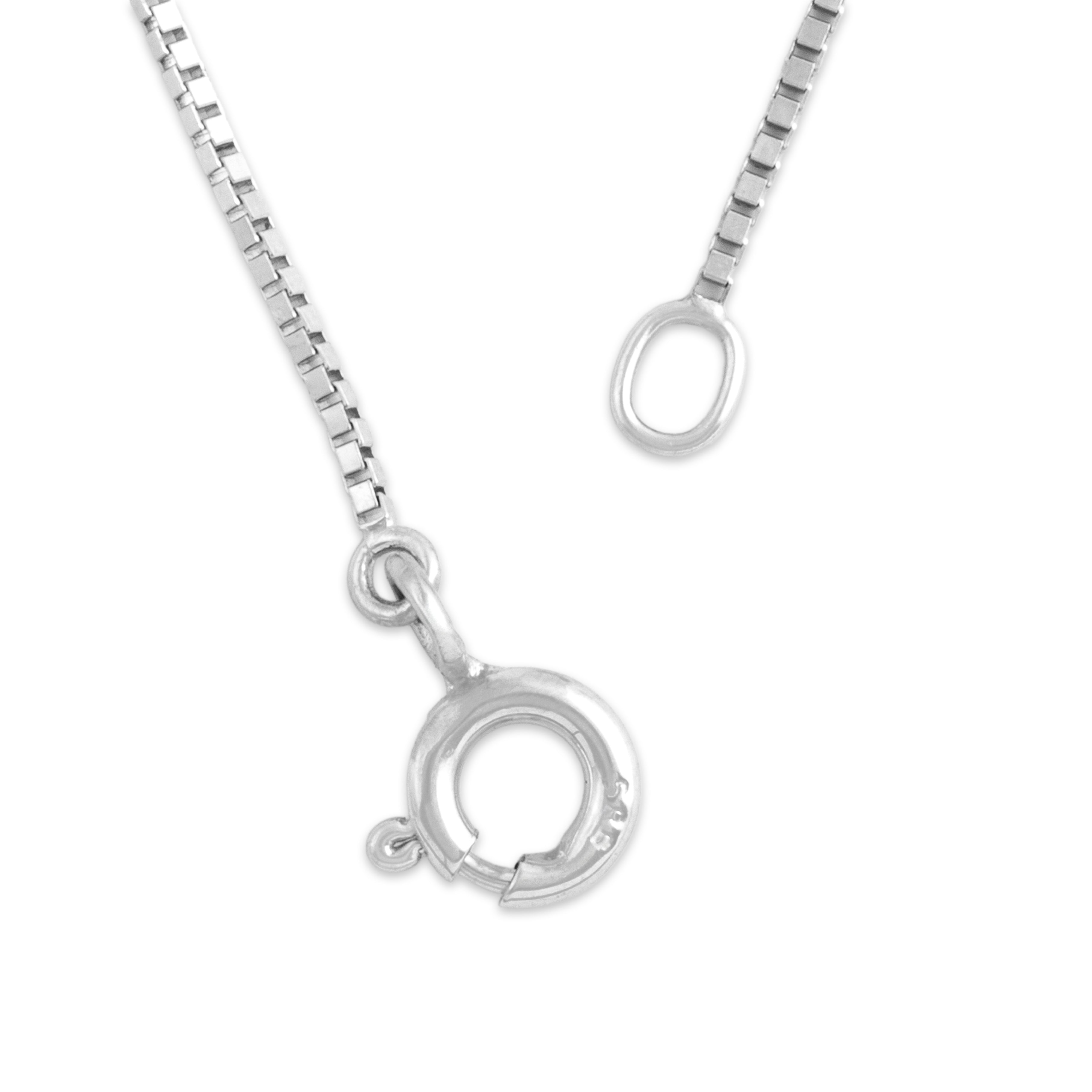 Estate 14k White Gold Emerald Diamond Sophisticated Bezel Halo Slide Necklace - clasp view