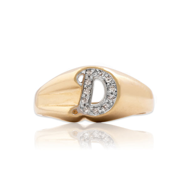 Vintage 14k Yellow Gold Diamond Striking 