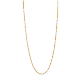 Vintage Lightweight 14k Yellow Gold 2.9mm Cable Link Chain 24"