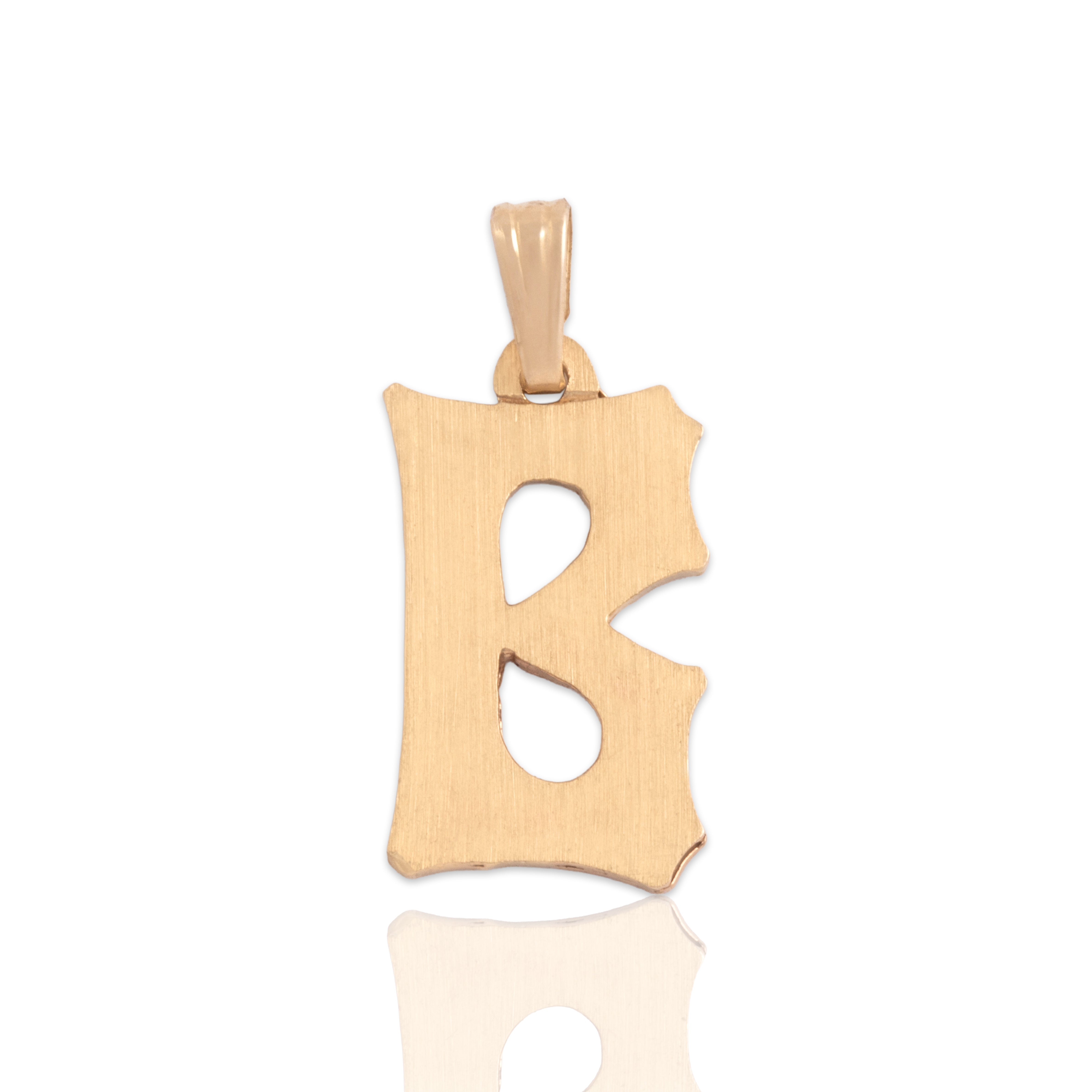 Vintage 14k Yellow Gold Brushed 