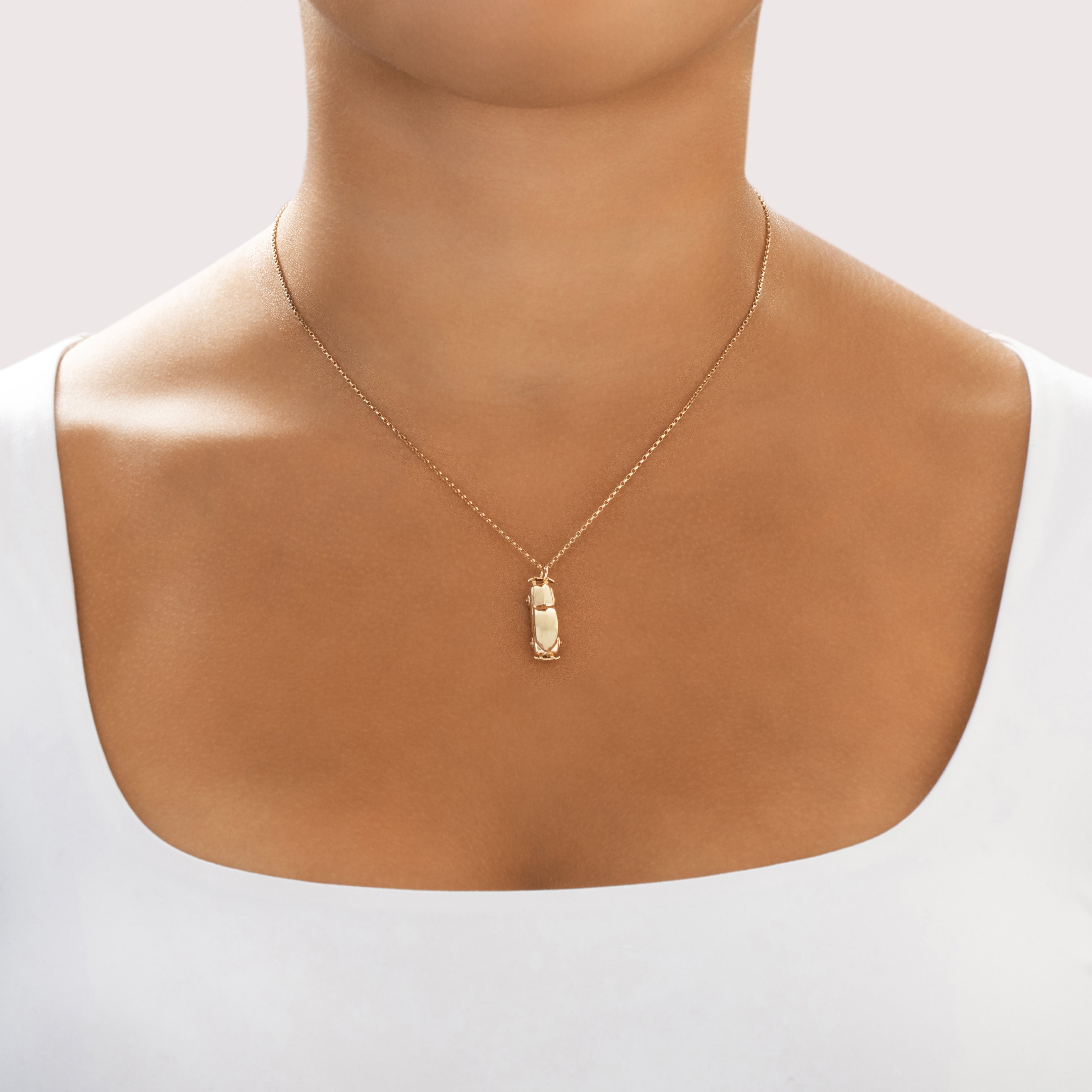 Vintage 14k Yellow Gold Dimensional Luxurious Car Charm / Pendant