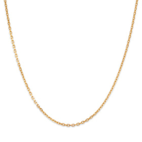 Vintage 14k Yellow Gold 1.8mm Classic Cable Chain 17"