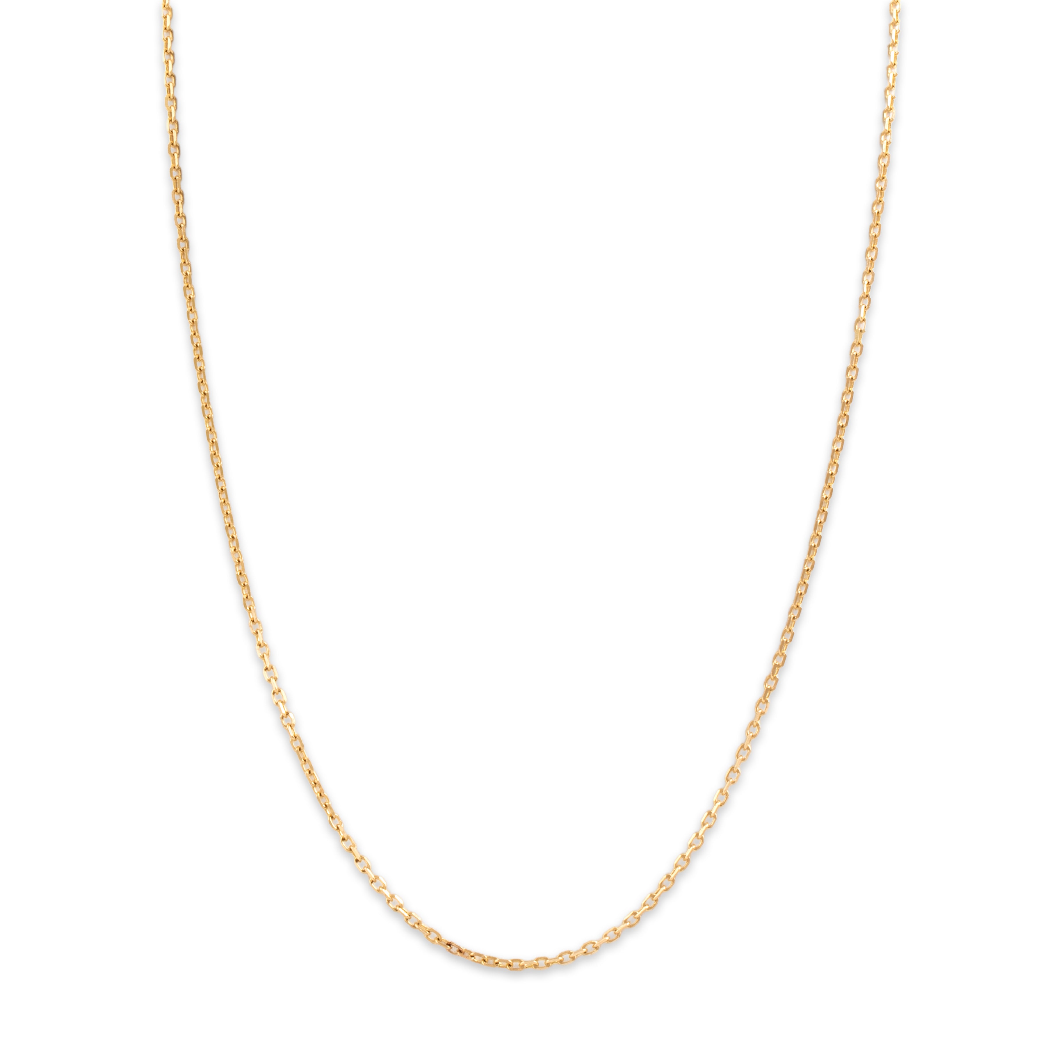 Vintage 14k Yellow Gold 1.8mm Classic Cable Chain - detail view #1