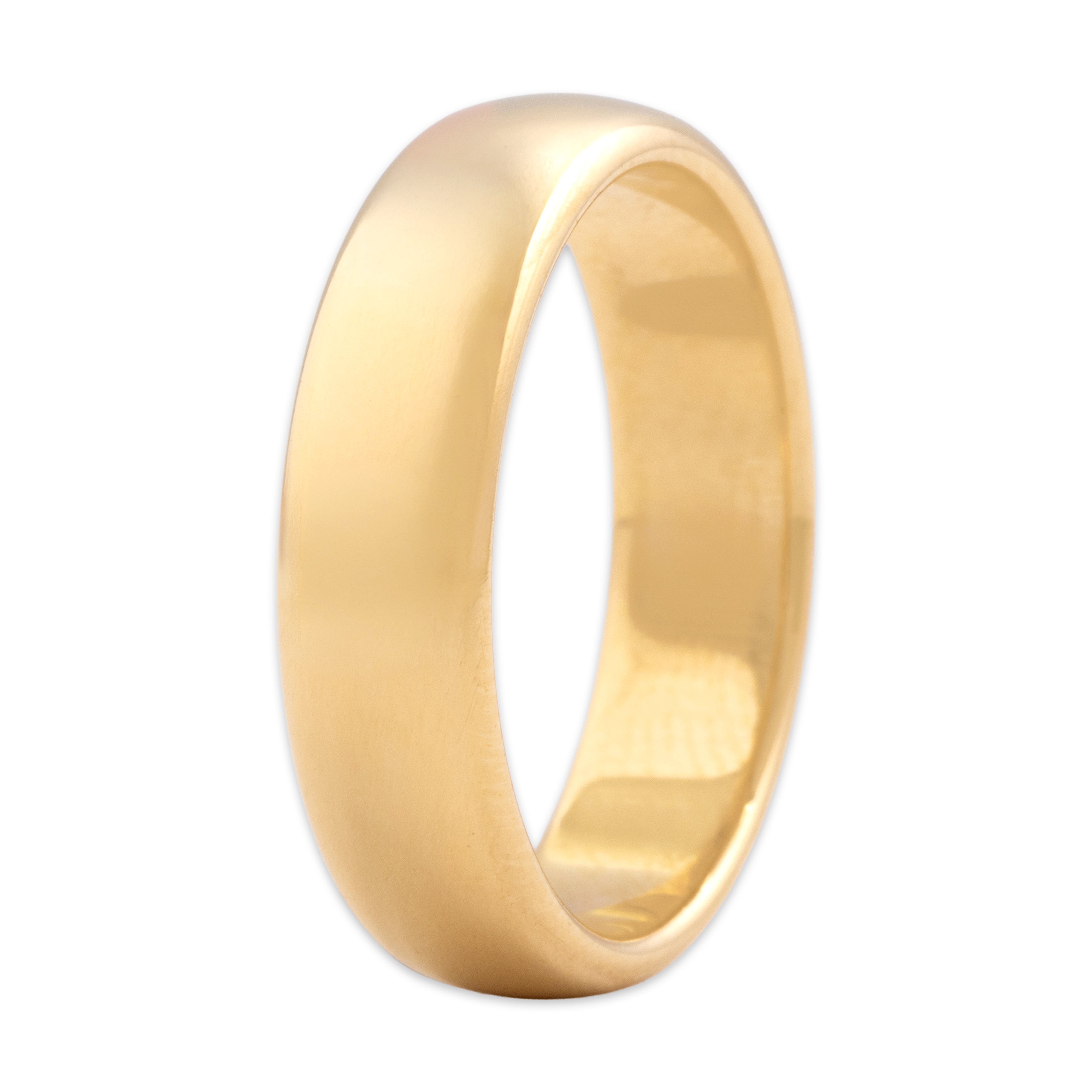Vintage Tiffany & Co. Heavy 18k Yellow Gold Gleaming Classic Band Ring - Overall view