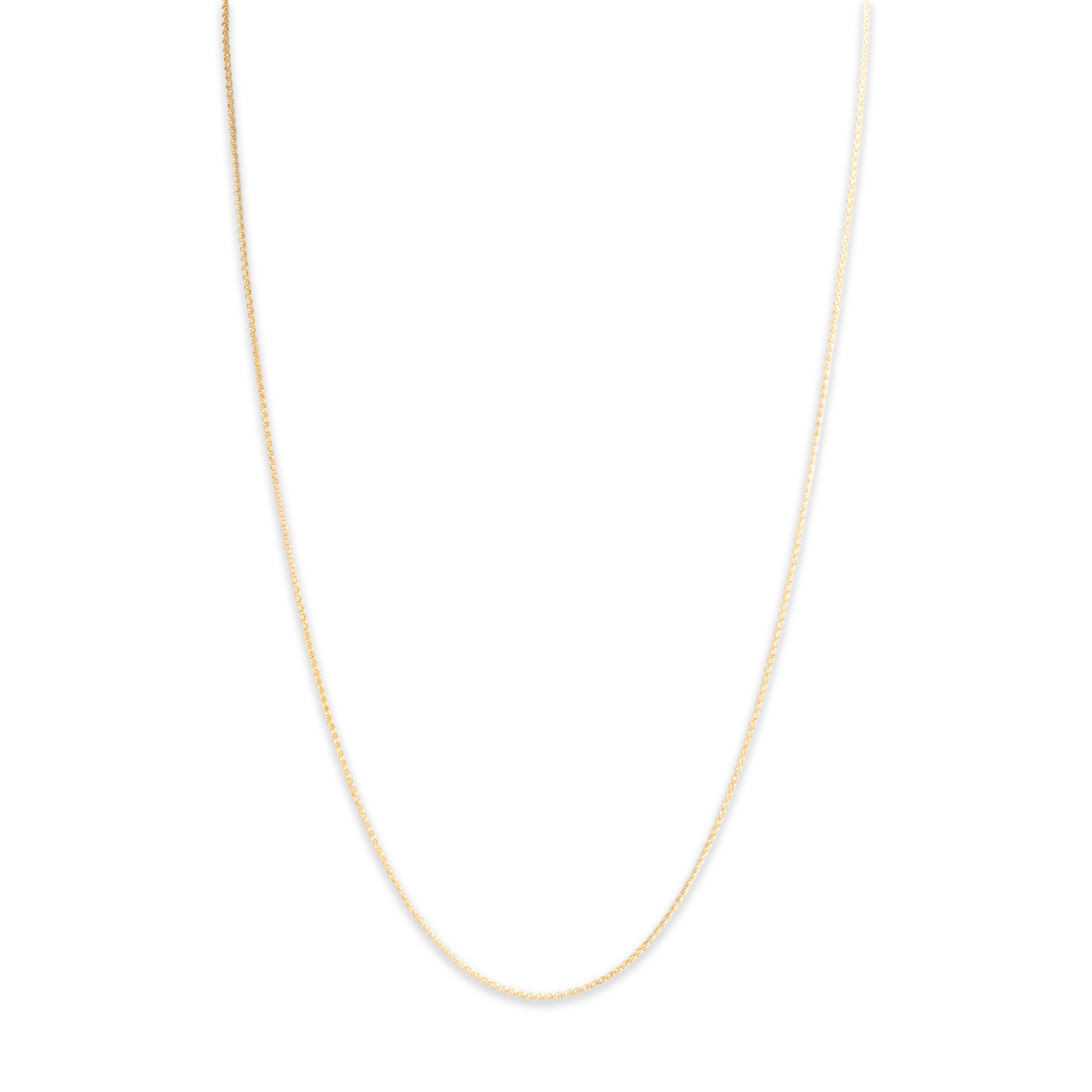 Vintage 14k Yellow Gold 1.1mm Rolo Chain - detail view #1