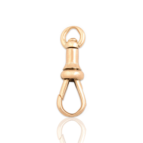 Antique English 9k Yellow Gold Dog Clip Charm Holder Charm / Pendant