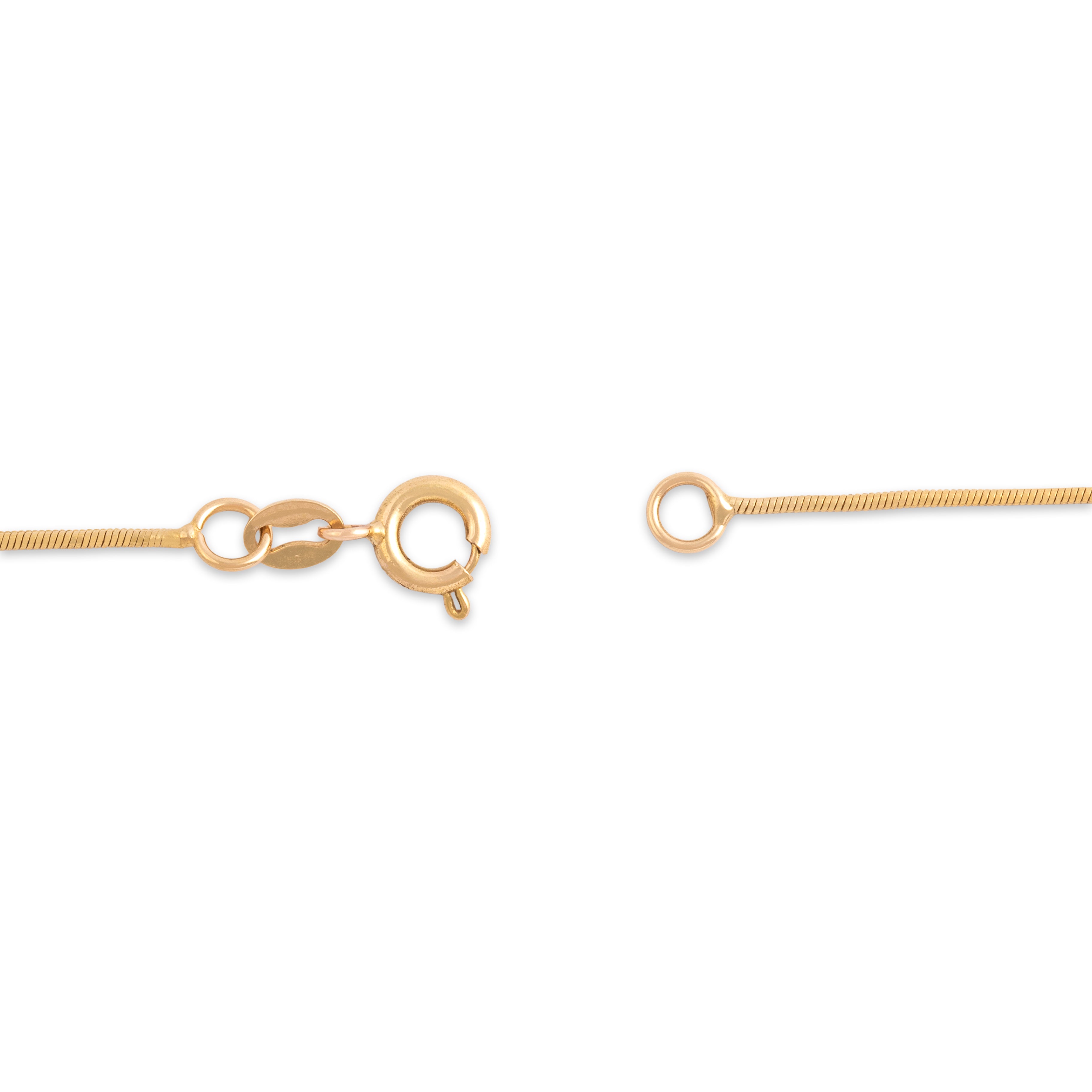 Vintage 18k Yellow Gold Gleaming Disco Station Bracelet - clasp view