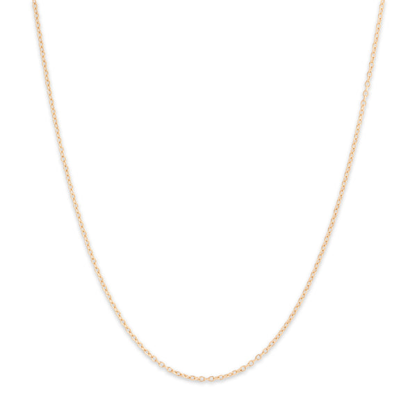Vintage 14k Yellow Gold 1.4mm Delicate Cable Adjustable Chain 18-20