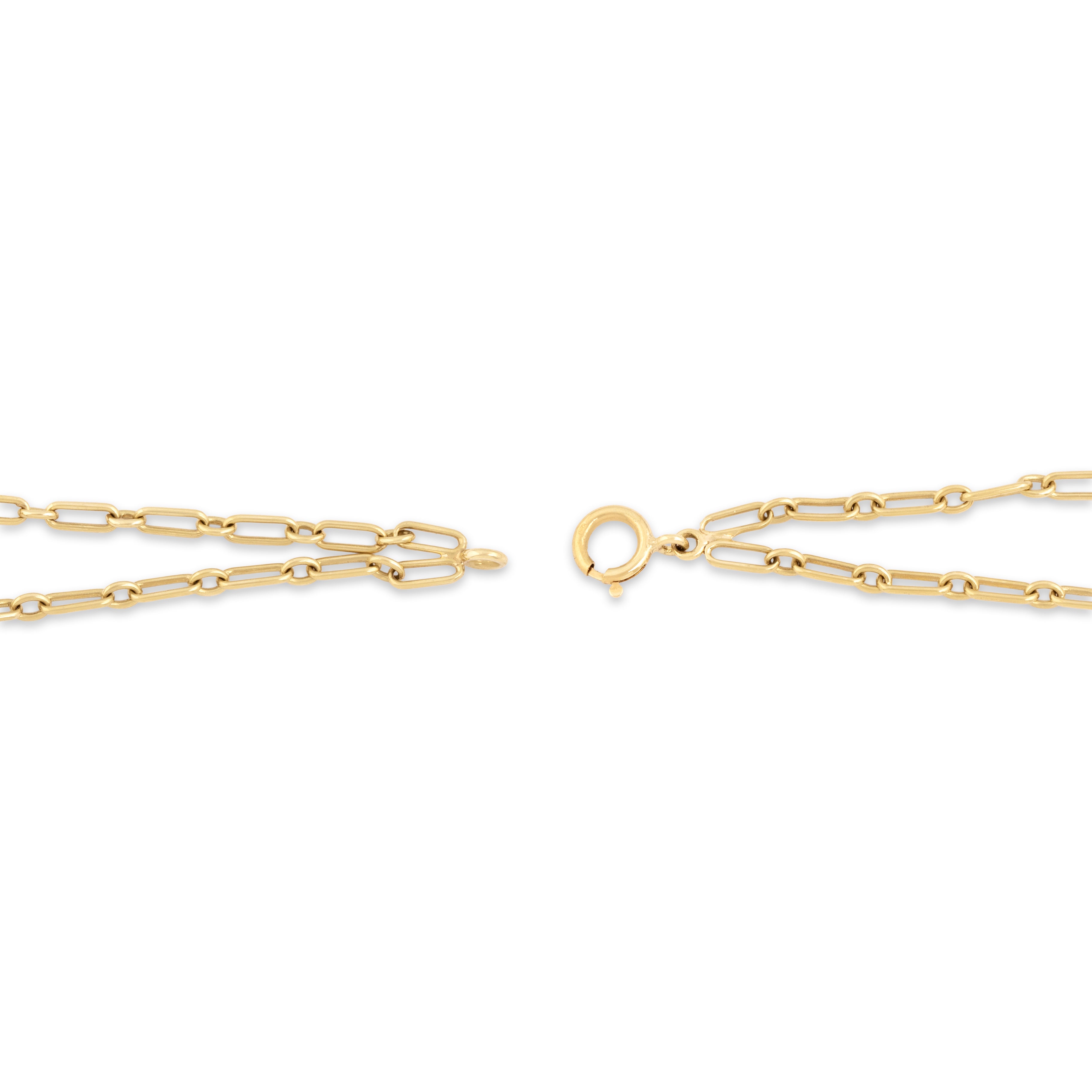 Antique Sloan & Co. 14k Yellow Gold Red Enamel Detail Trotting Horse Bracelet - clasp view