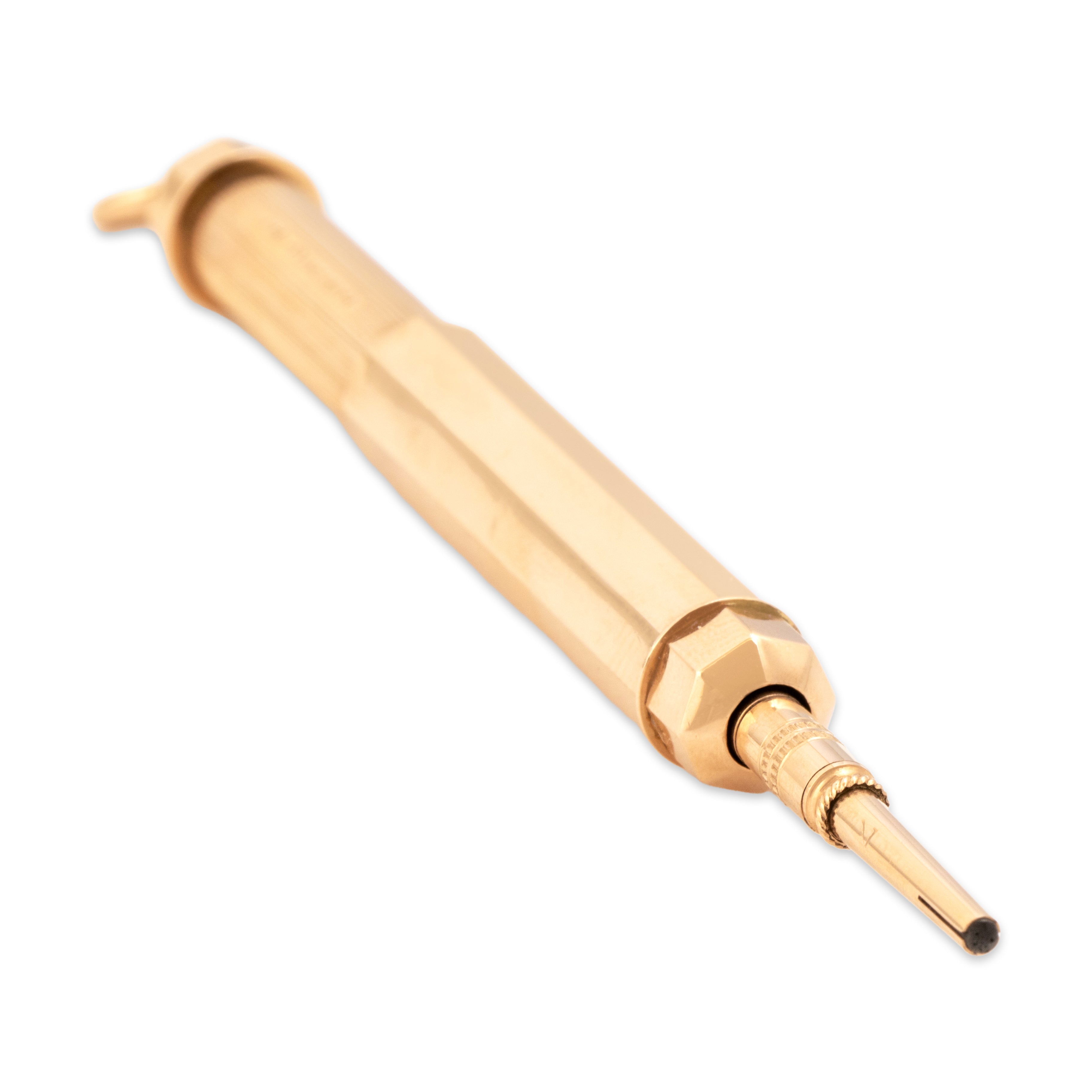 Antique Victorian Fairchild 14k Rosy Yellow Gold Telescoping Pencil Pendant - detail view #3