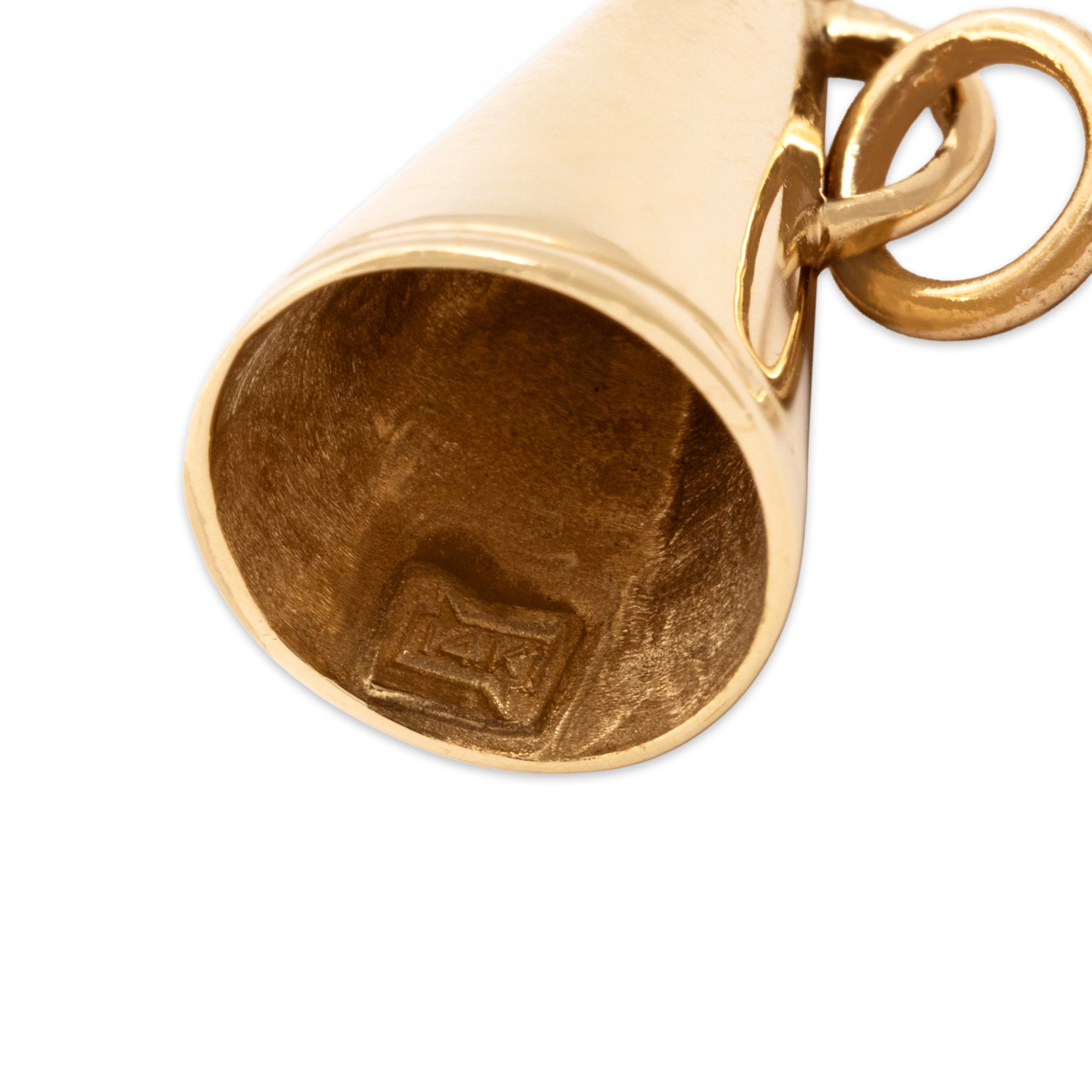 Vintage 14k Yellow Gold Cheer Cone Charm / Pendant - Hallmark view