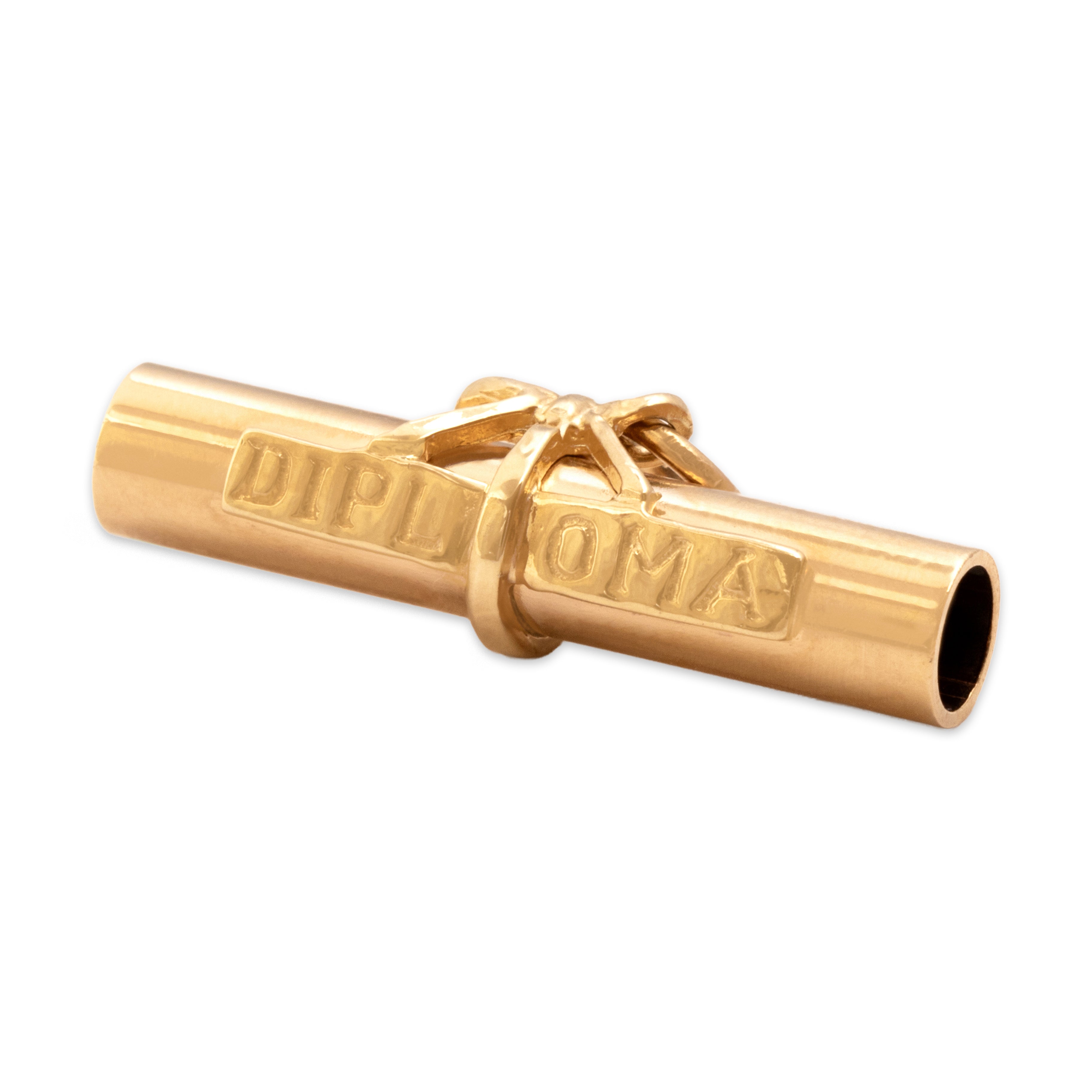 Vintage 14k Yellow Gold Celebratory Graduation Diploma Charm / Pendant - detail view #1