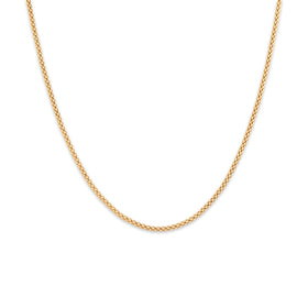 Estate 14k Yellow Gold 1.7mm Dynamic Popcorn Chain 20"