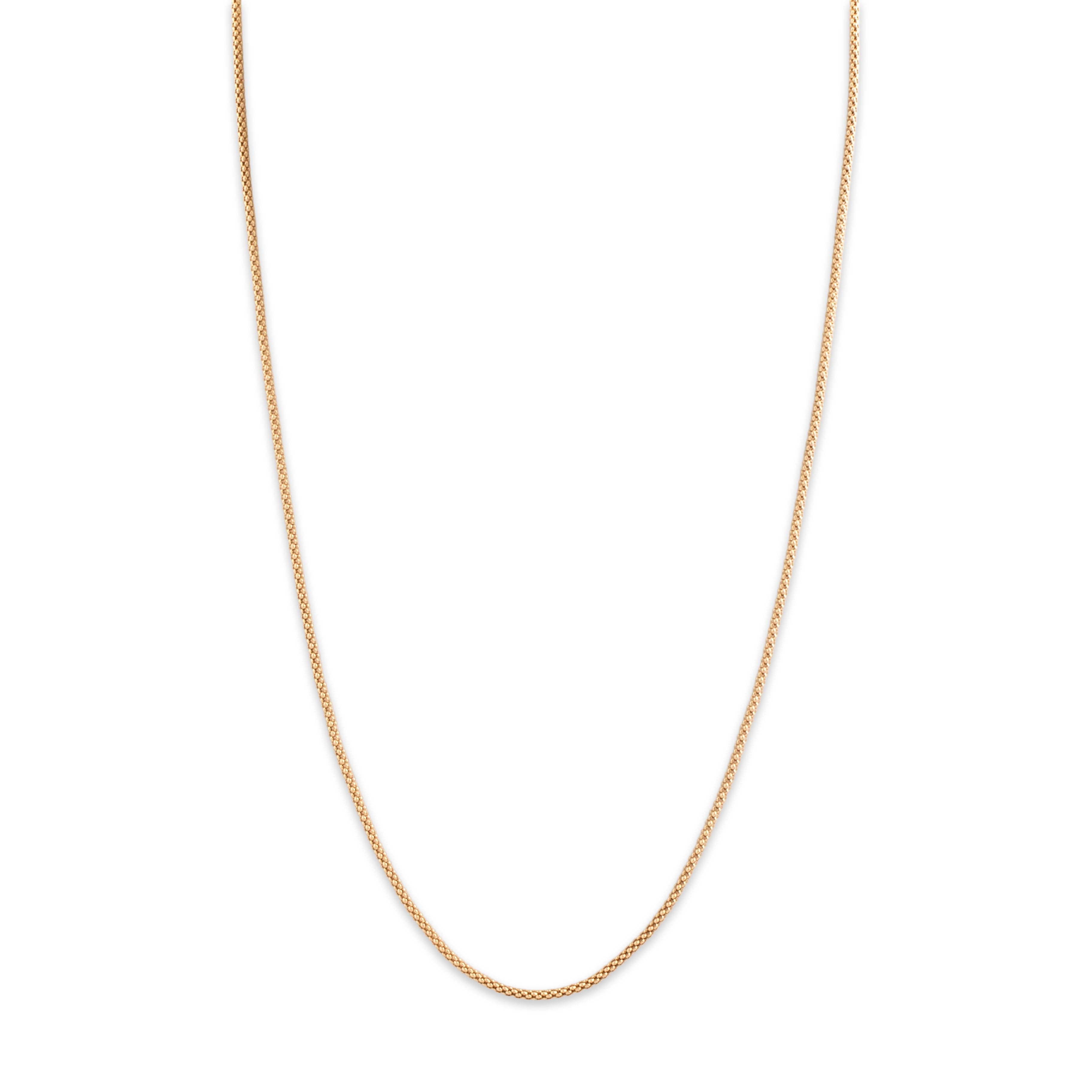 Estate 14k Yellow Gold 1.7mm Dynamic Popcorn Chain - detail view #1
