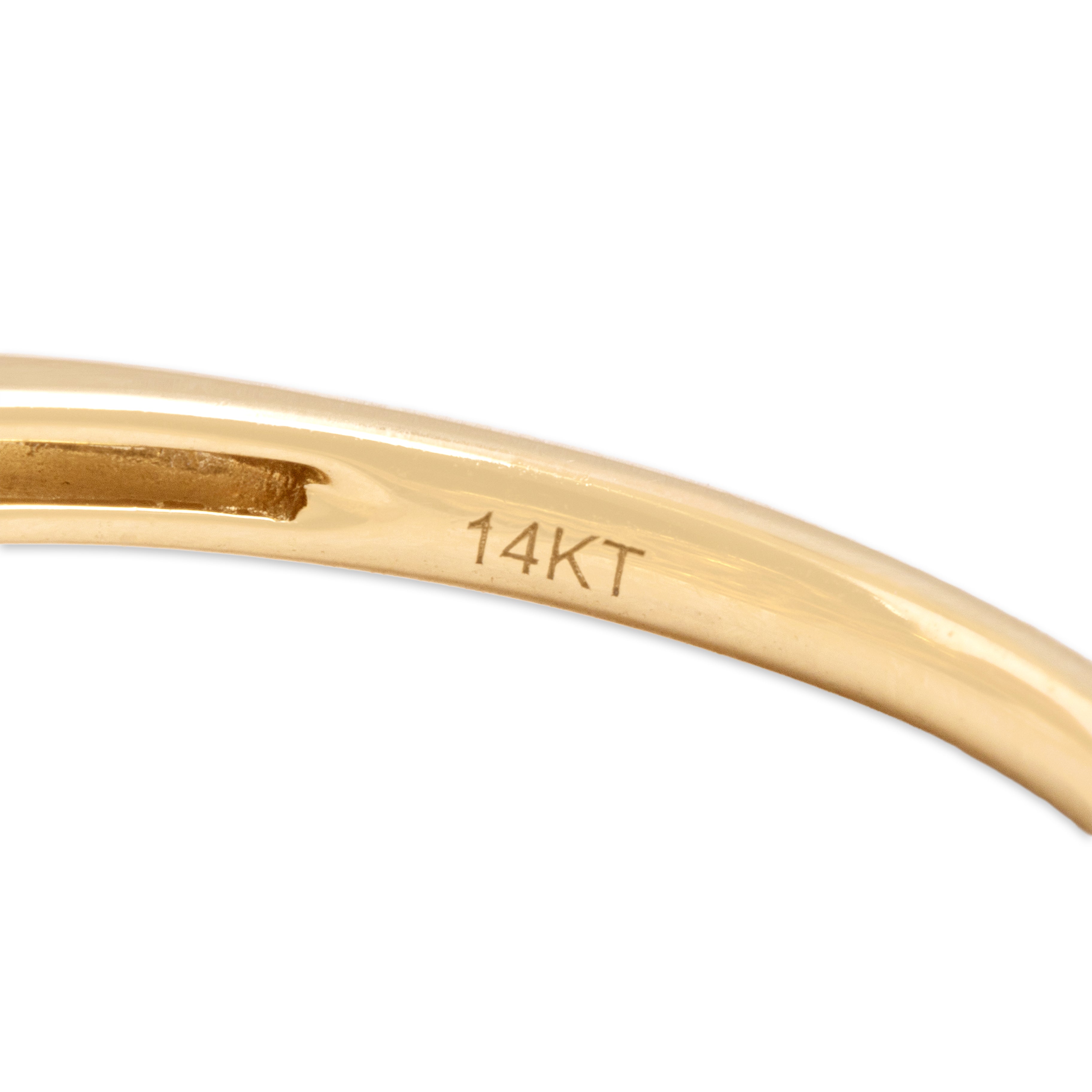 Estate 14k Yellow Gold .72cttw Chocolate Diamond White Diamond Sparkling Cushion Halo Ring - Hallmark view