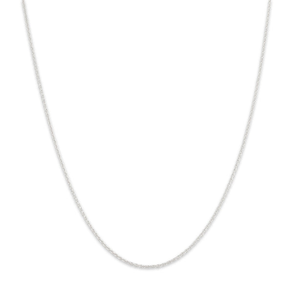 Vintage 14k White Gold 1.1mm Everyday Cable Chain 20