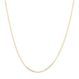 Vintage Lightweight 14k Yellow Gold .6mm Delicate Box Chain 16"