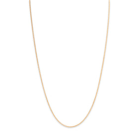 Vintage 14k Yellow Gold 1.3mm Classic Stackable Cable Chain 19"