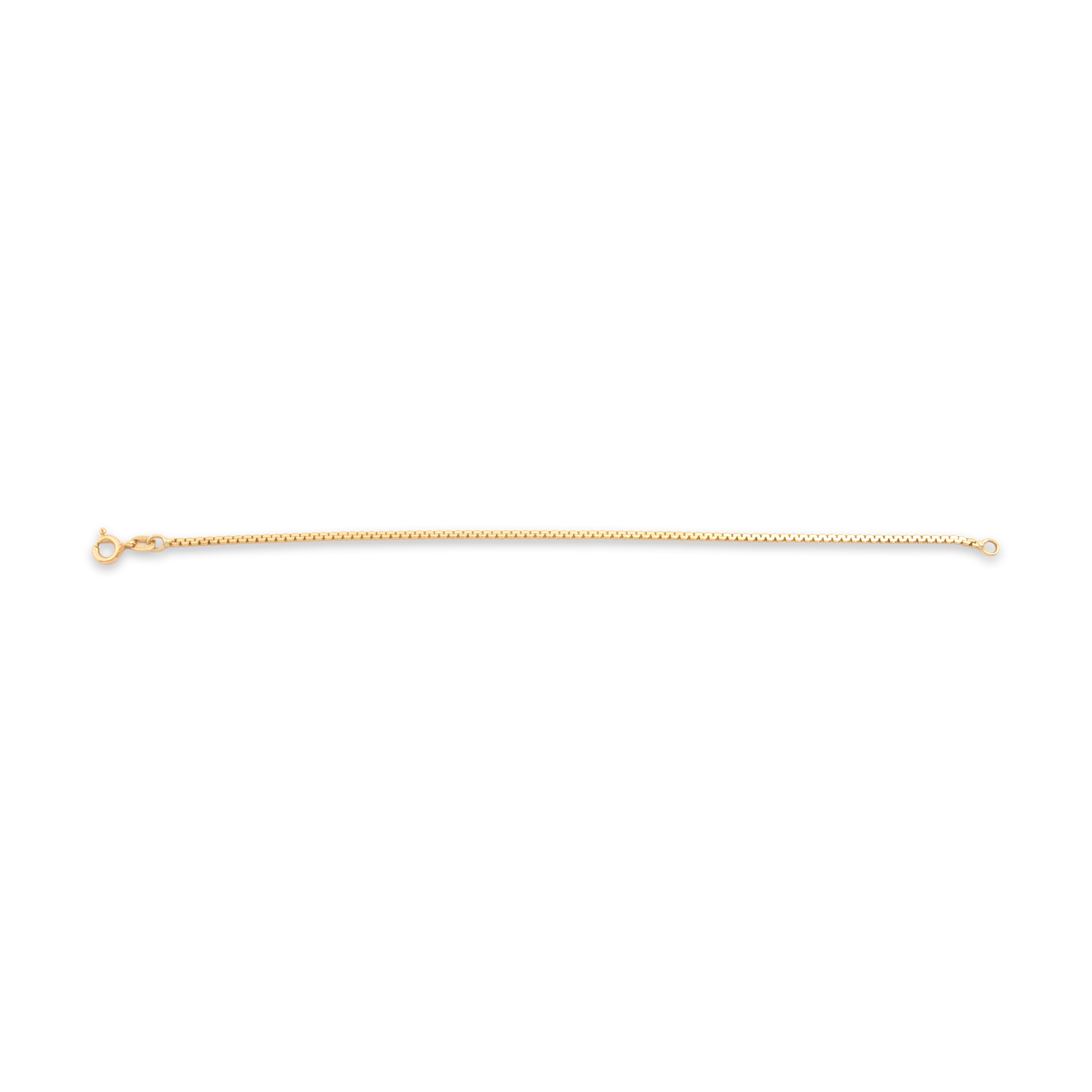 Vintage Italian 14k Yellow Gold Sleek Serpentine Link Bracelet - Overall view