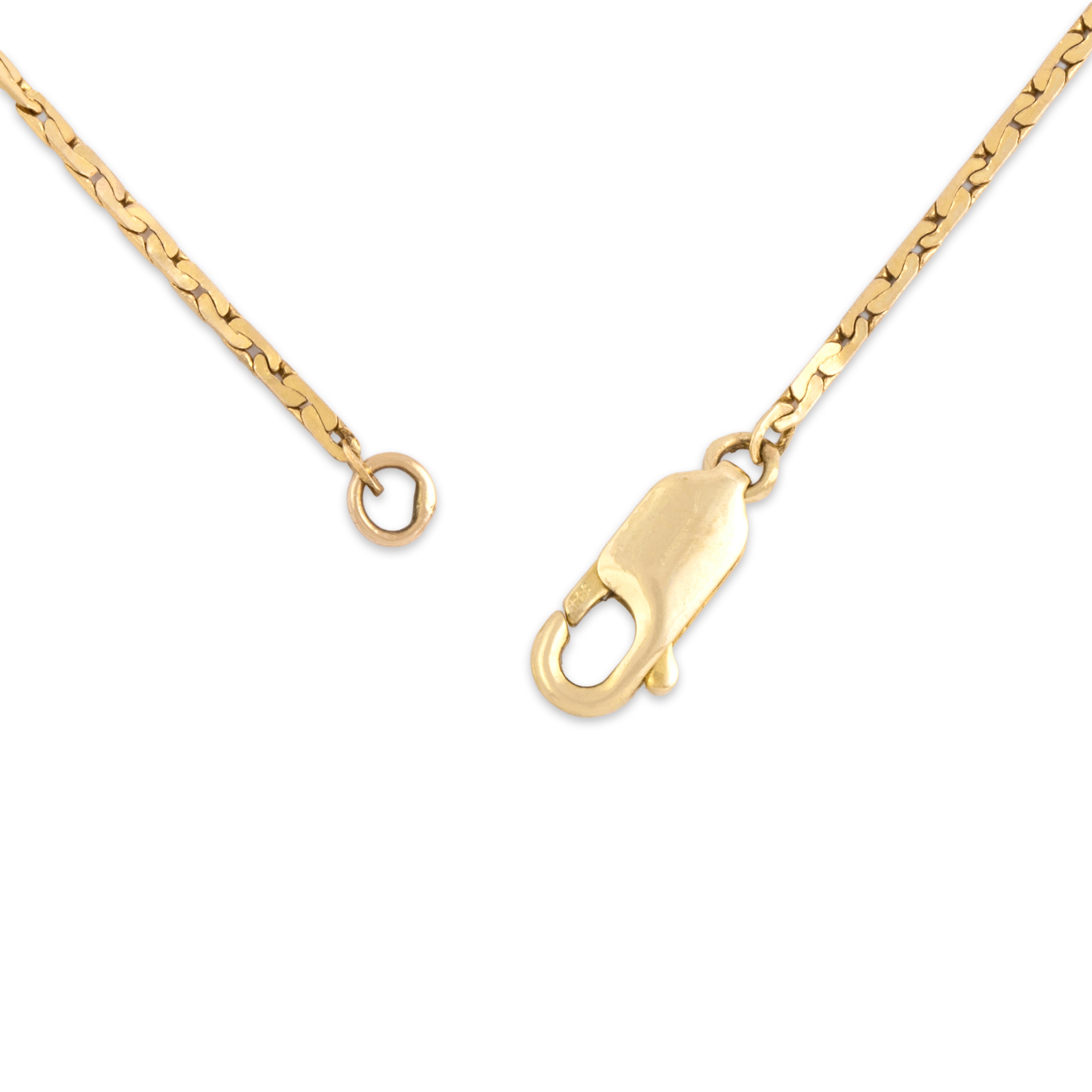 Vintage 14k Yellow Gold 1.62ct Amethyst Diamond Trio Bail Drop Necklace 17.75