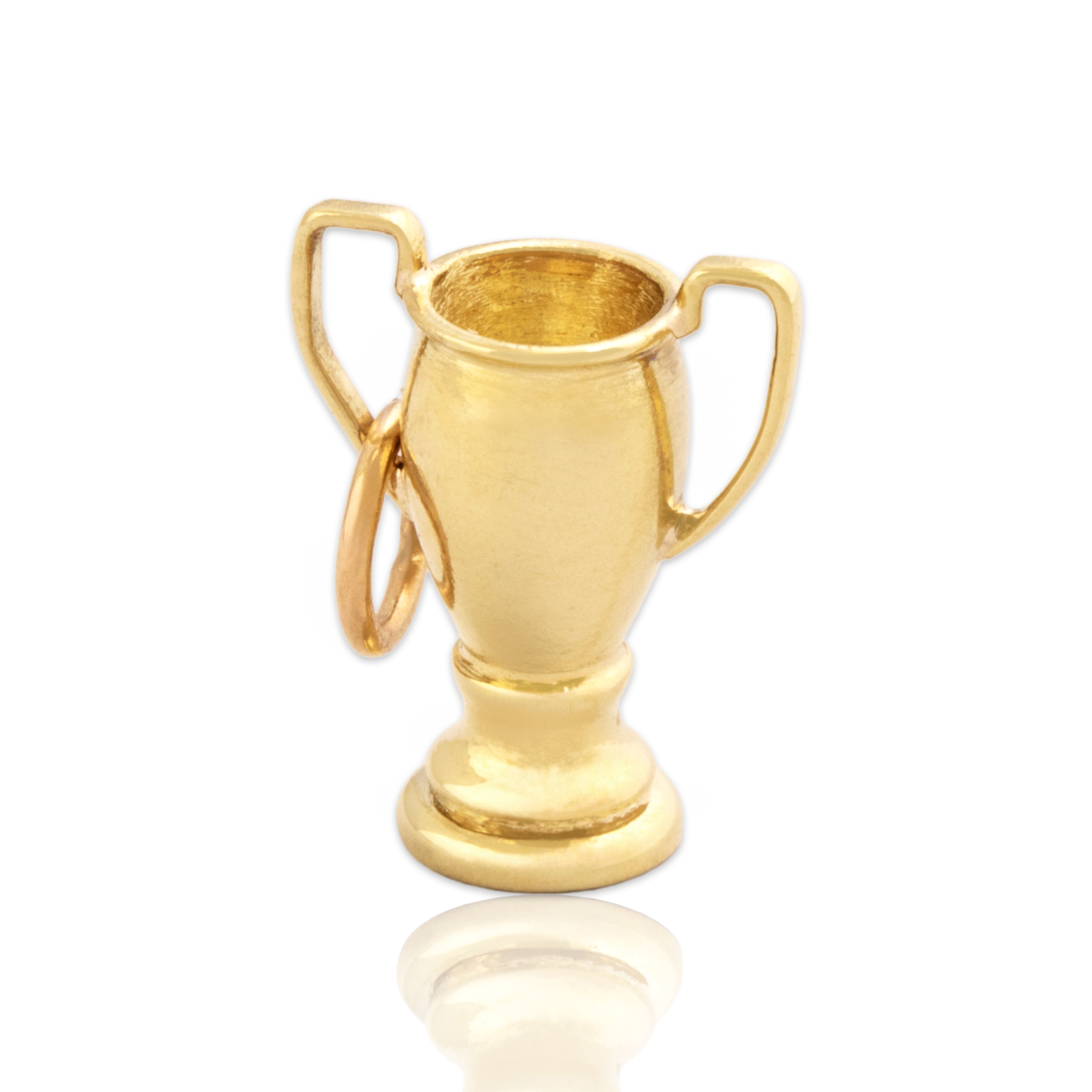 Vintage Sloan & Co. 14k Yellow Gold Champion's Trophy Charm / Pendant - Close-up view