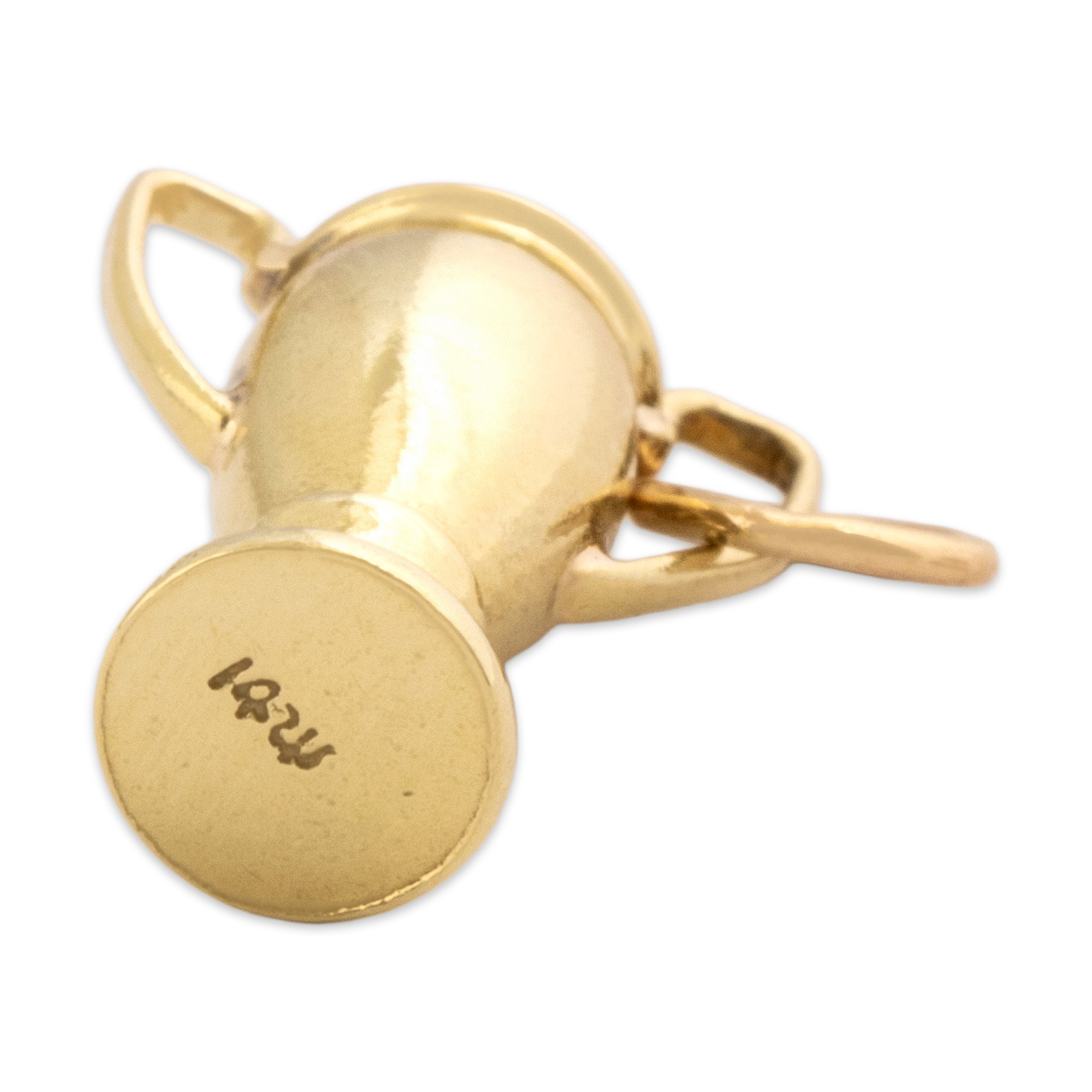 Vintage Sloan & Co. 14k Yellow Gold Champion's Trophy Charm / Pendant - Hallmark view