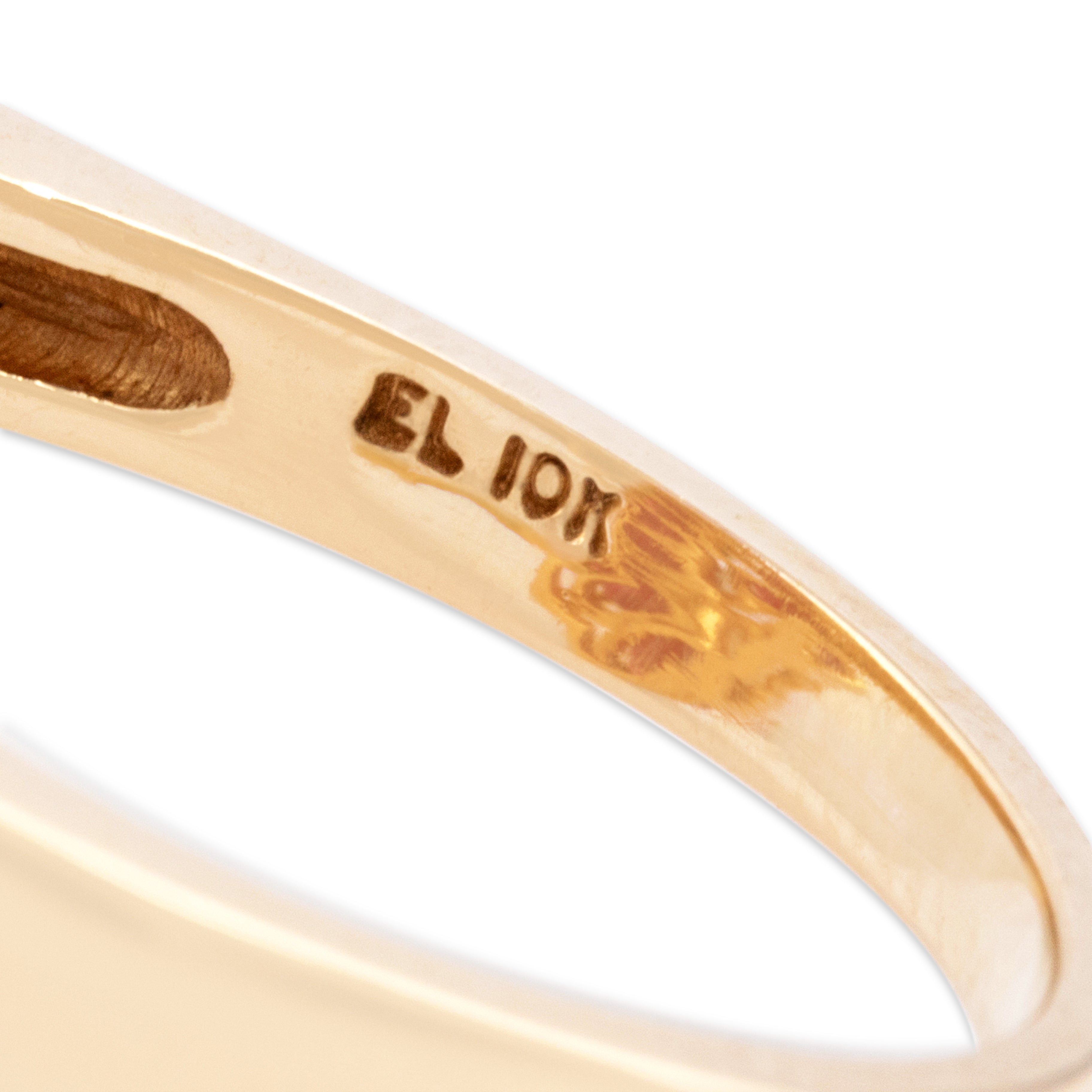 Vintage 10k Yellow Gold 2.66cttw Ruby Vibrant Fanning Statement Ring - Hallmark view