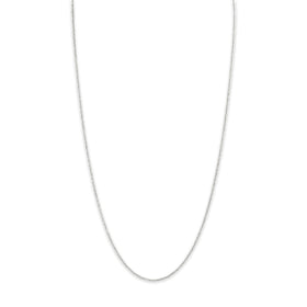 Vintage 14k White Gold 1mm Sparkling Twisted Link Chain 20.5"