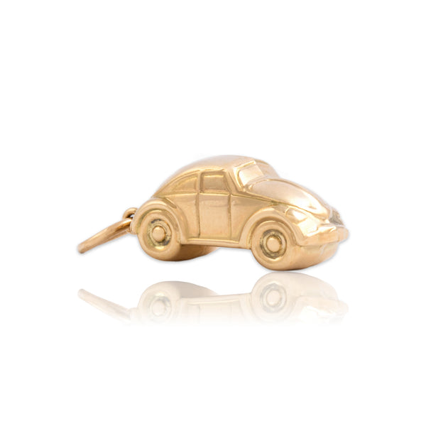 Vintage 14k Yellow Gold Speedy Sedan Charm / Pendant