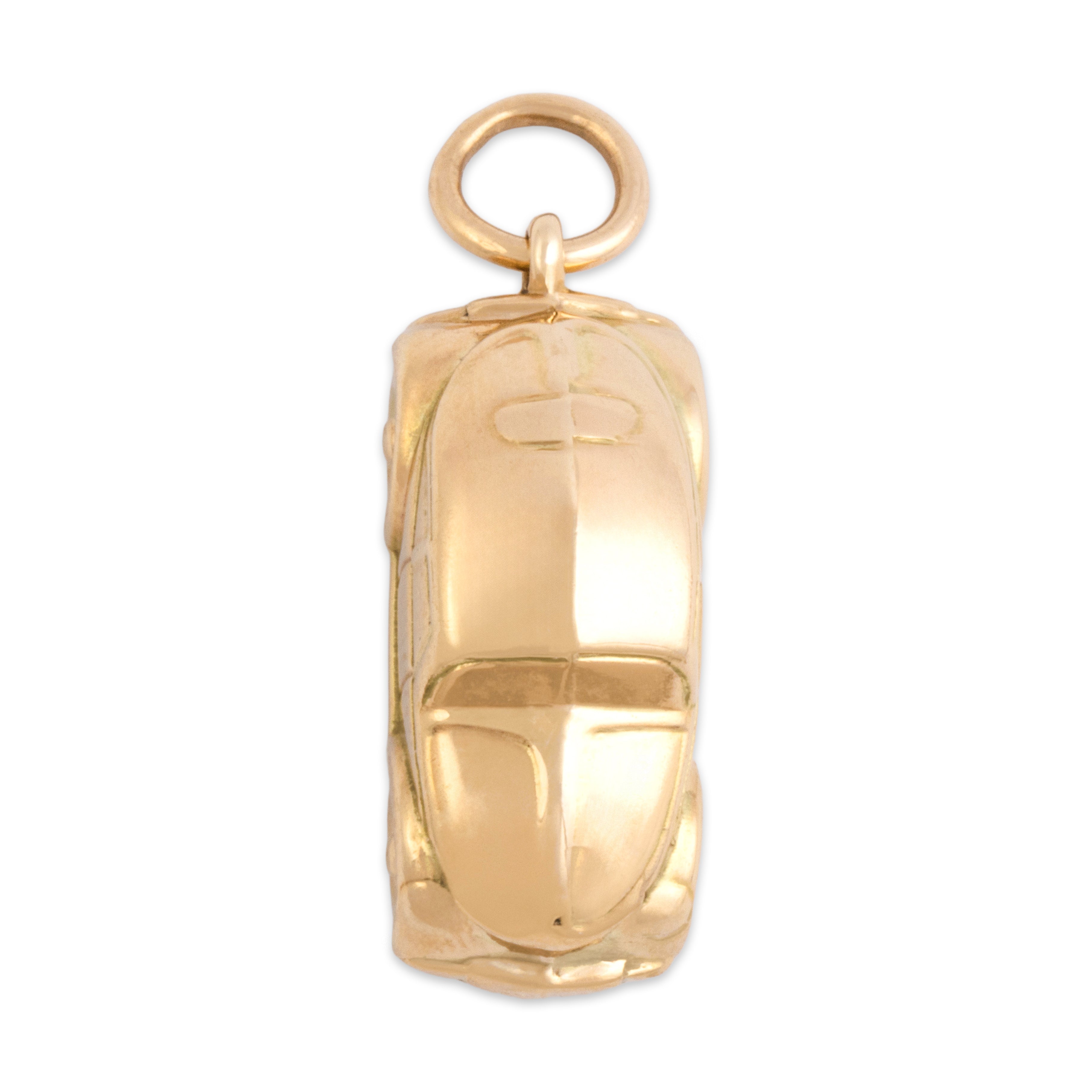 Vintage 14k Yellow Gold Speedy Sedan Charm / Pendant - Overall view