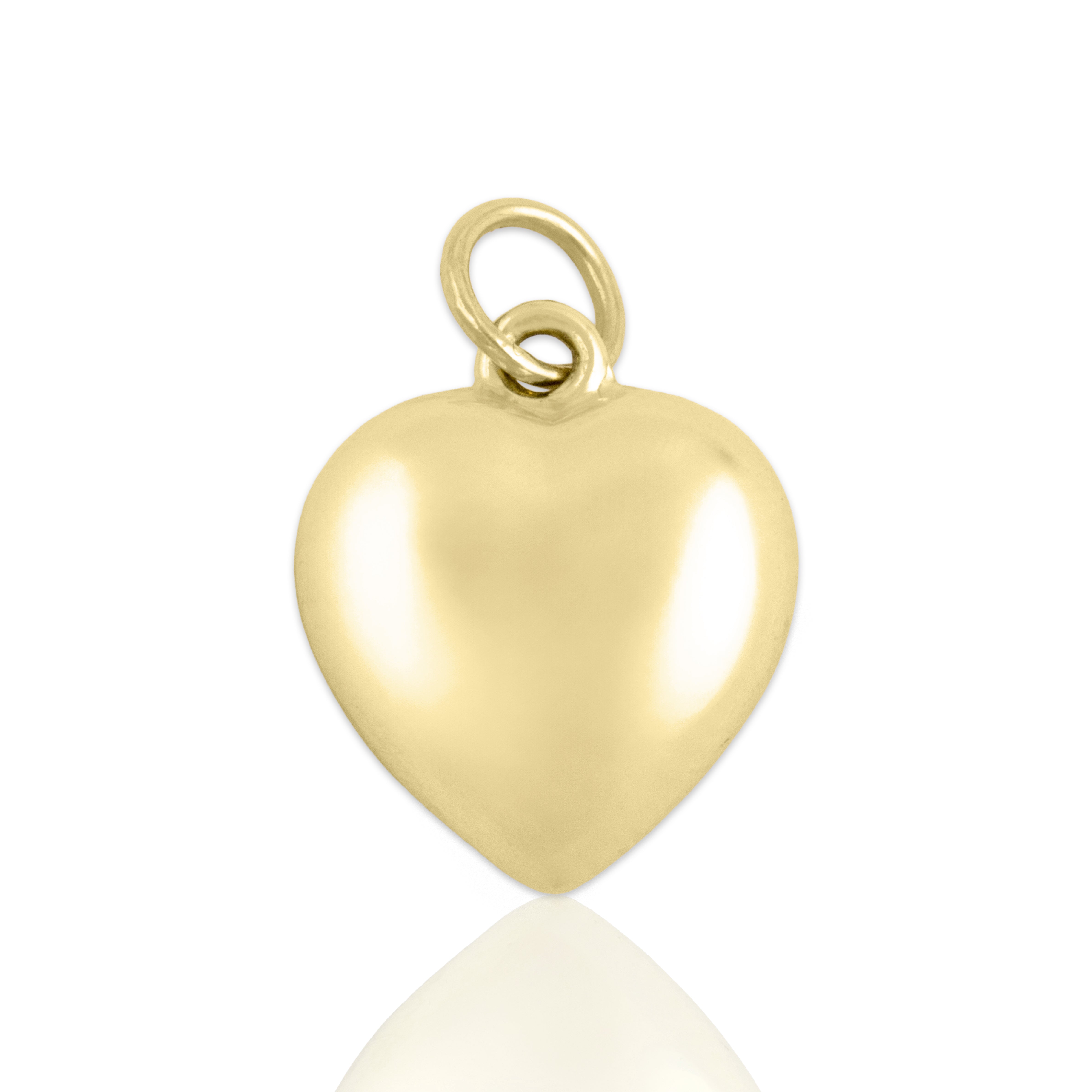 Vintage Small 14k Yellow Gold Adorable Heart Charm / Pendant