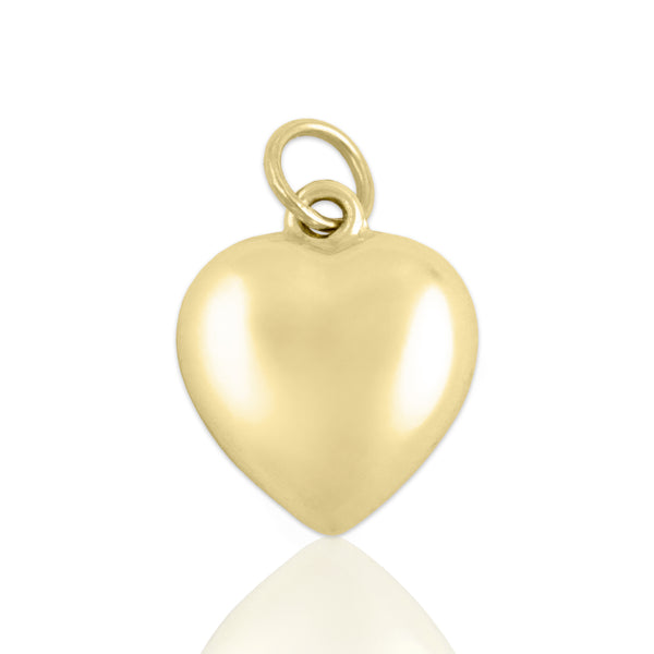 Vintage Small 14k Yellow Gold Adorable Heart Charm / Pendant