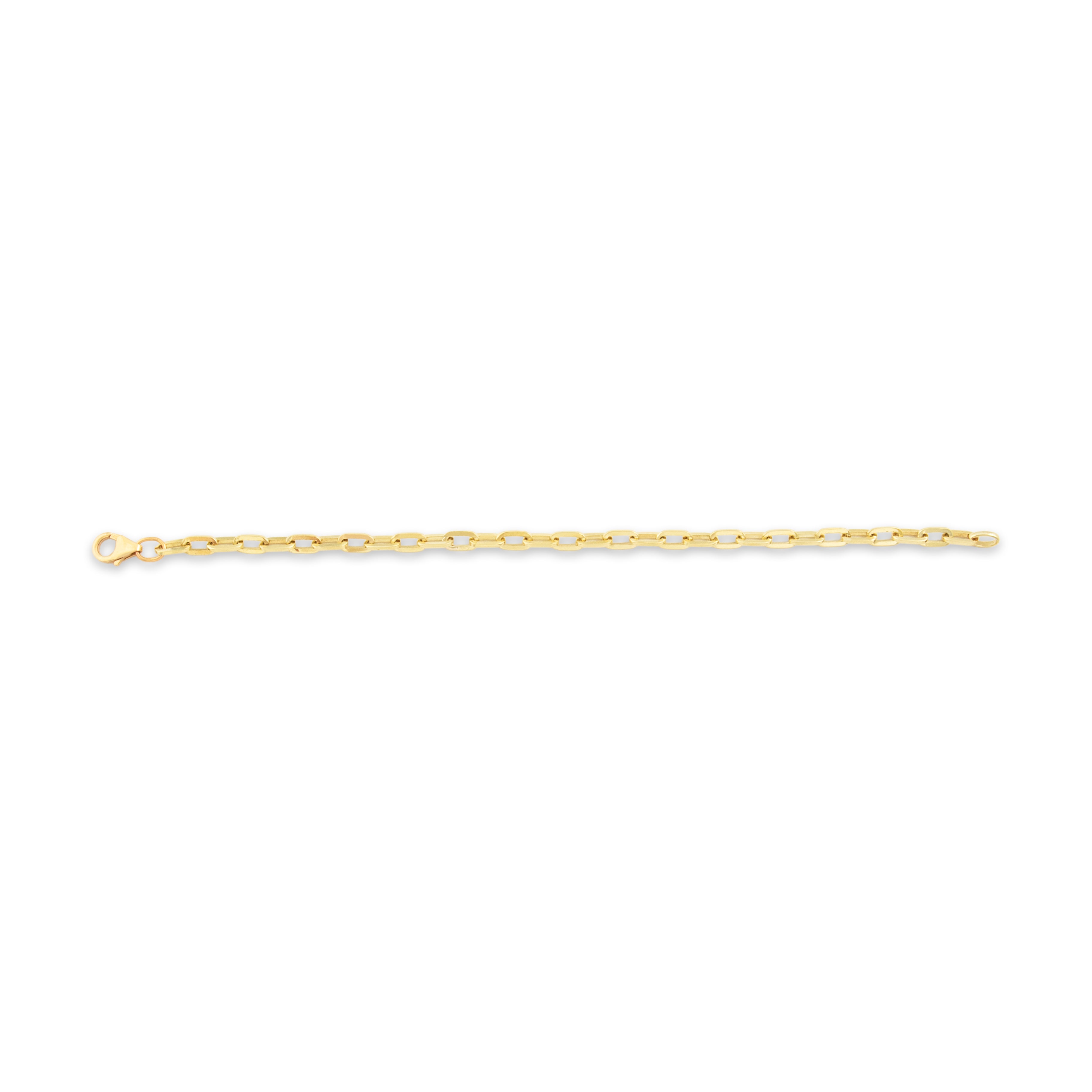 Vintage 14k Yellow Gold Stackable Cable Chain Bracelet - Overall view